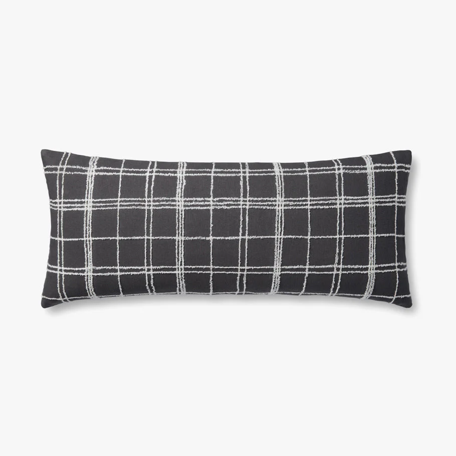 Graphite - Ivory Pillow | Jean Stoffer x Loloi