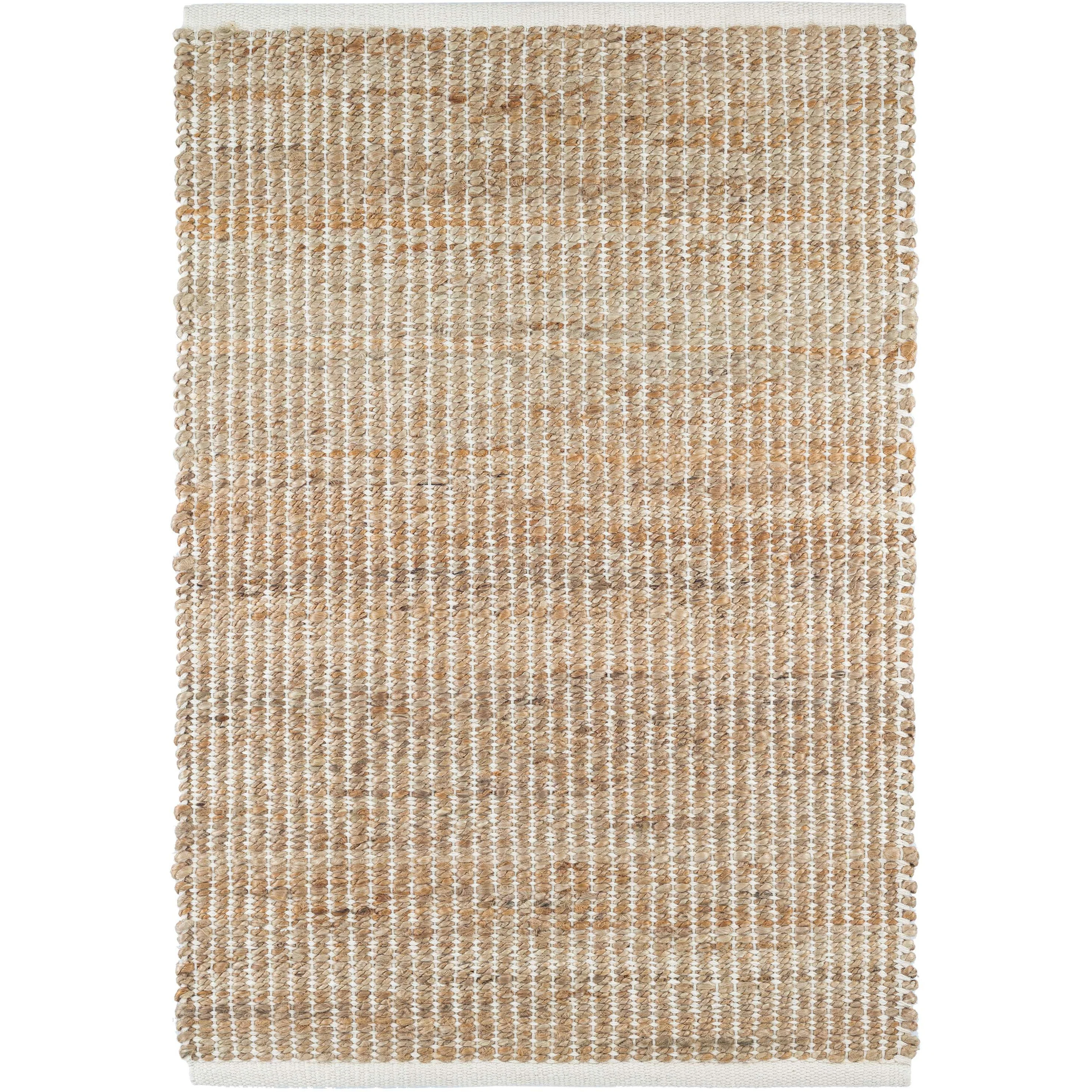 Gridwork Ivory Woven Jute Rug