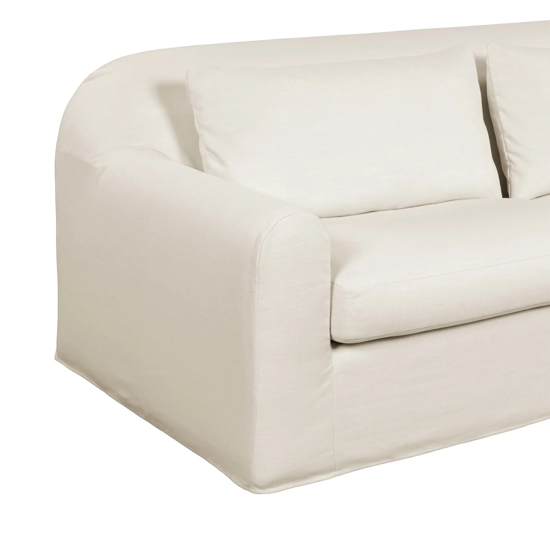 Harper Slipcover Sofa - Linen Ivory - Image 5