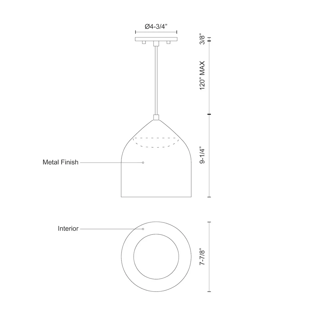 Helena 8-in Pendant - Image 5