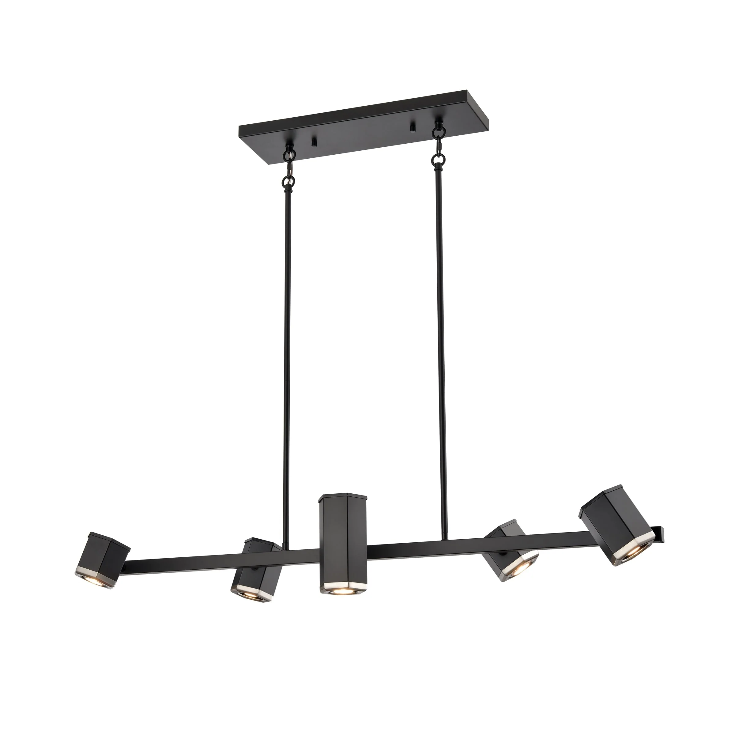 Hexa Linear Chandelier - Brass | Open Box - Image 2