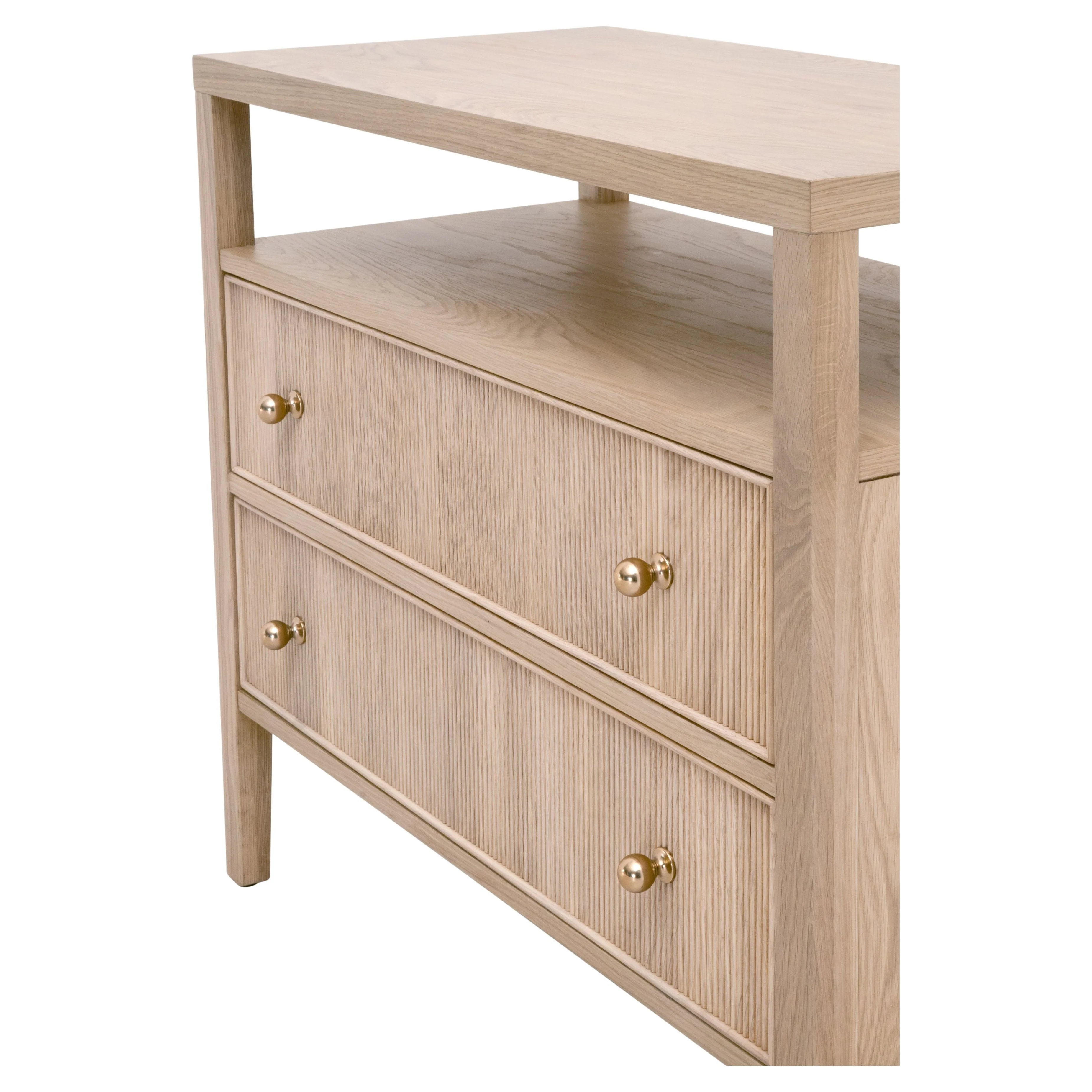 Highland Open Shelf 2-Drawer Nightstand - Image 10