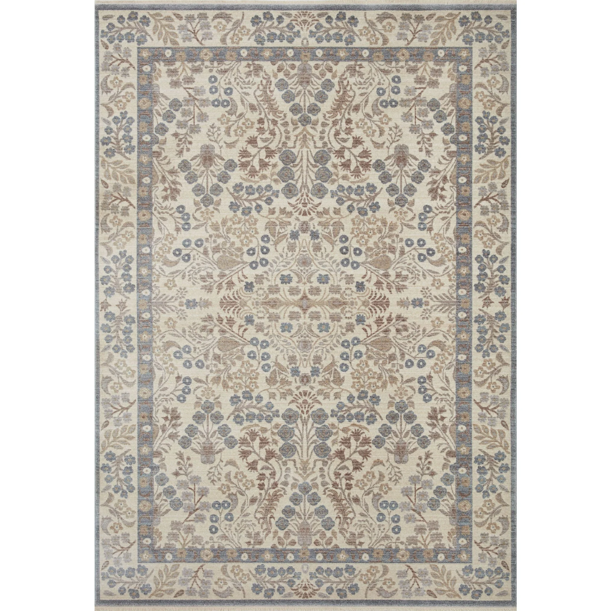 Holland Lotte / Stone | Rifle Paper Co. Rugs x Loloi