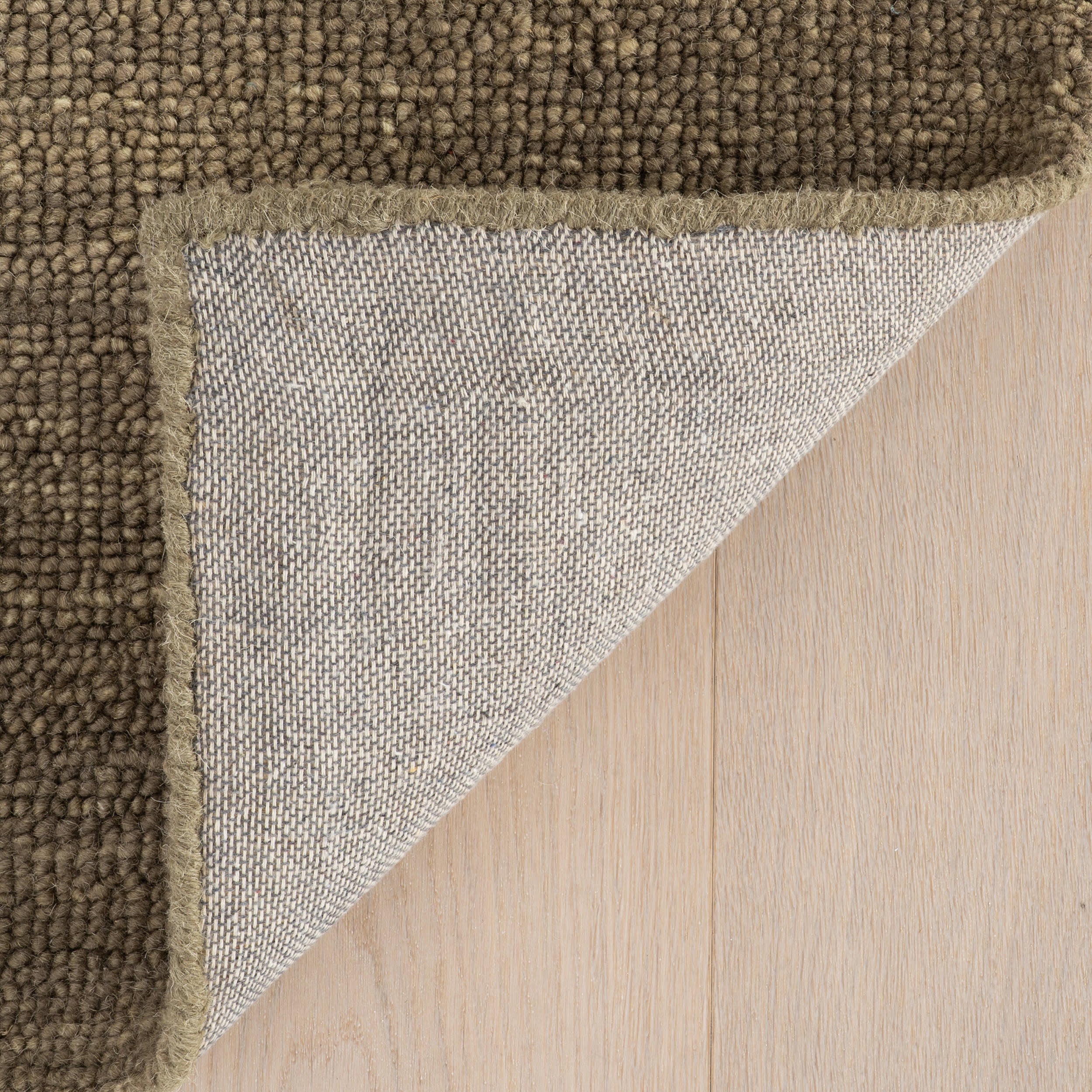 Hollis Solid Wool Rug by Nate Berkus | Ash Brown - Image 4