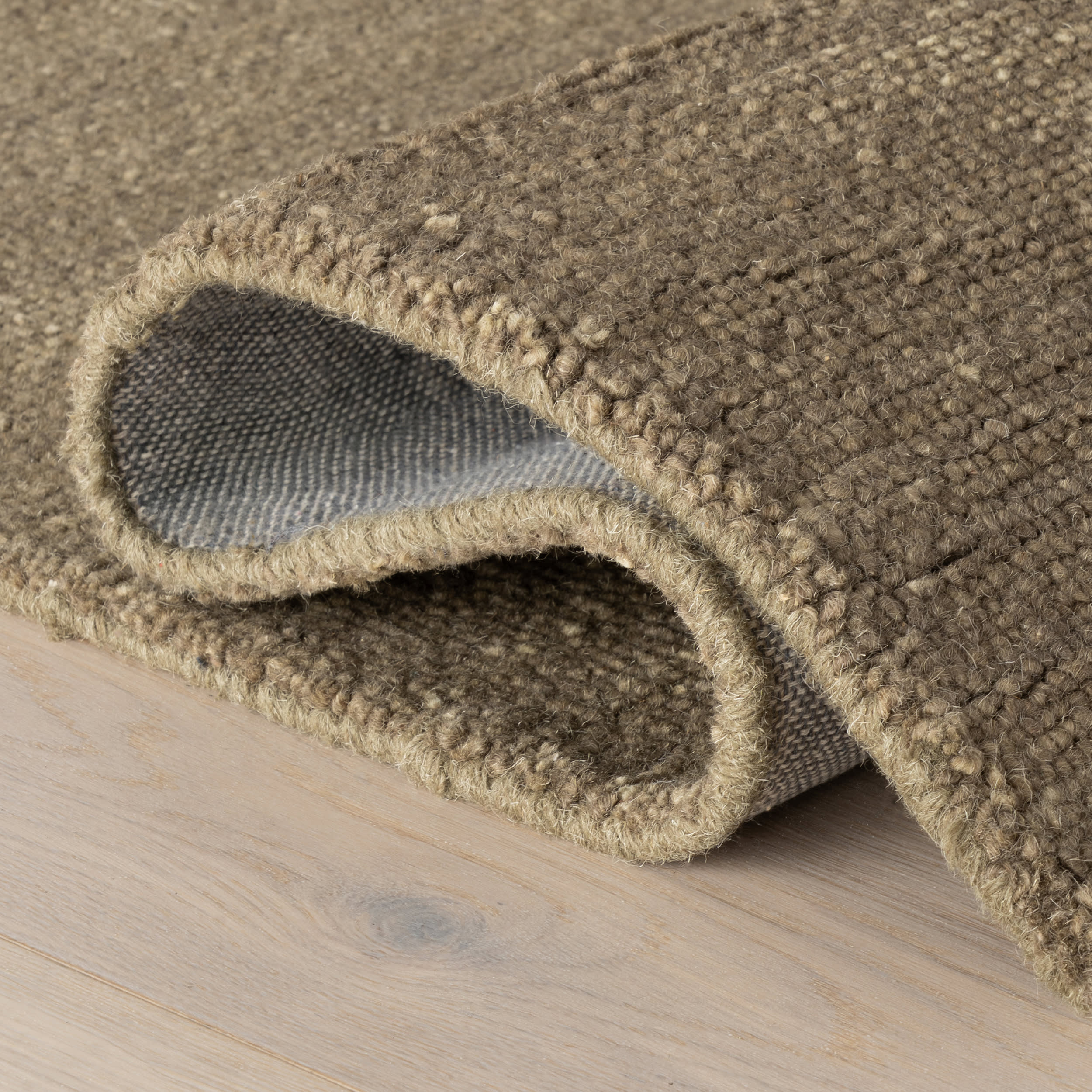 Hollis Solid Wool Rug by Nate Berkus | Ash Brown - Image 7