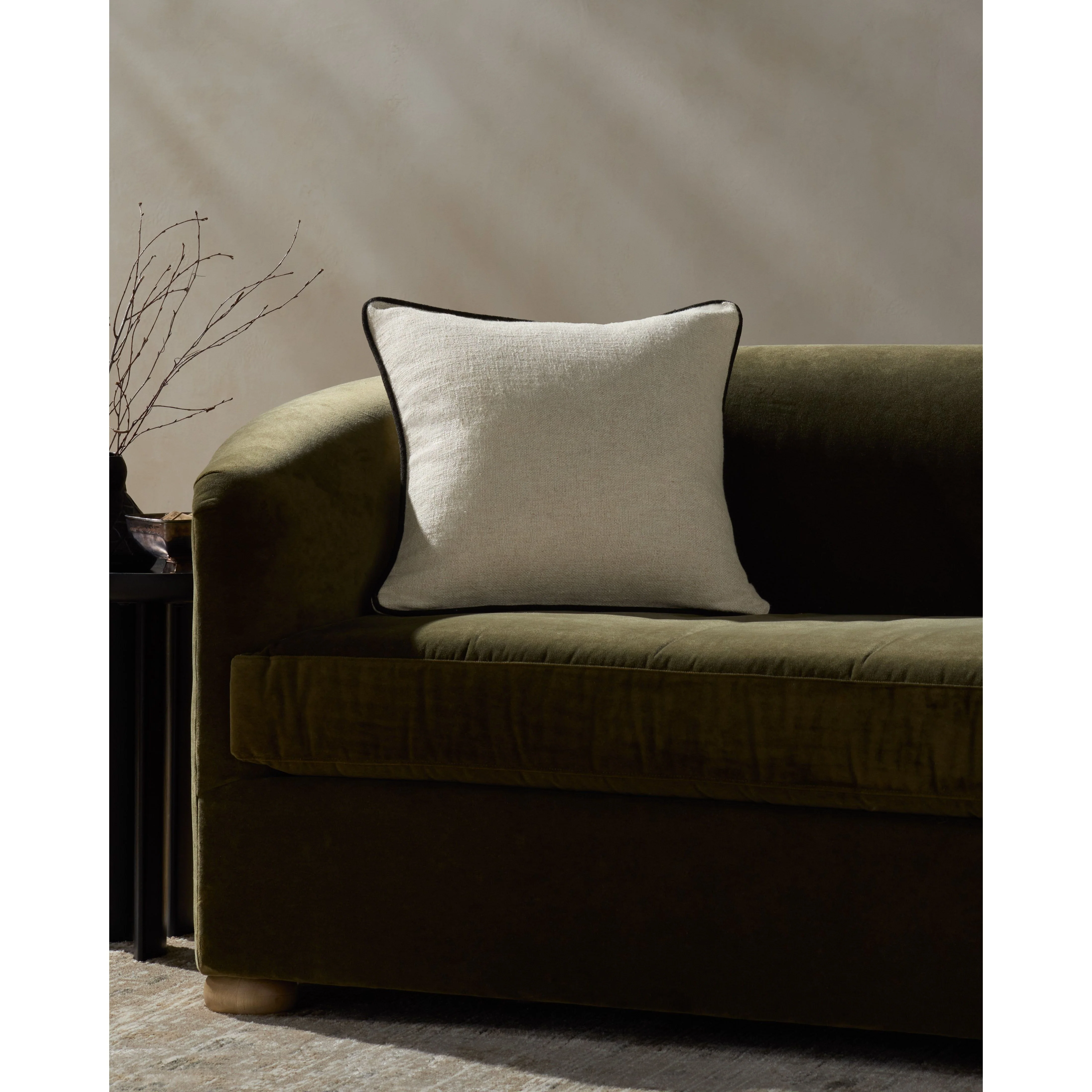 Hudson Natural / Black Pillow | Jeremiah Brent x Loloi - Image 2