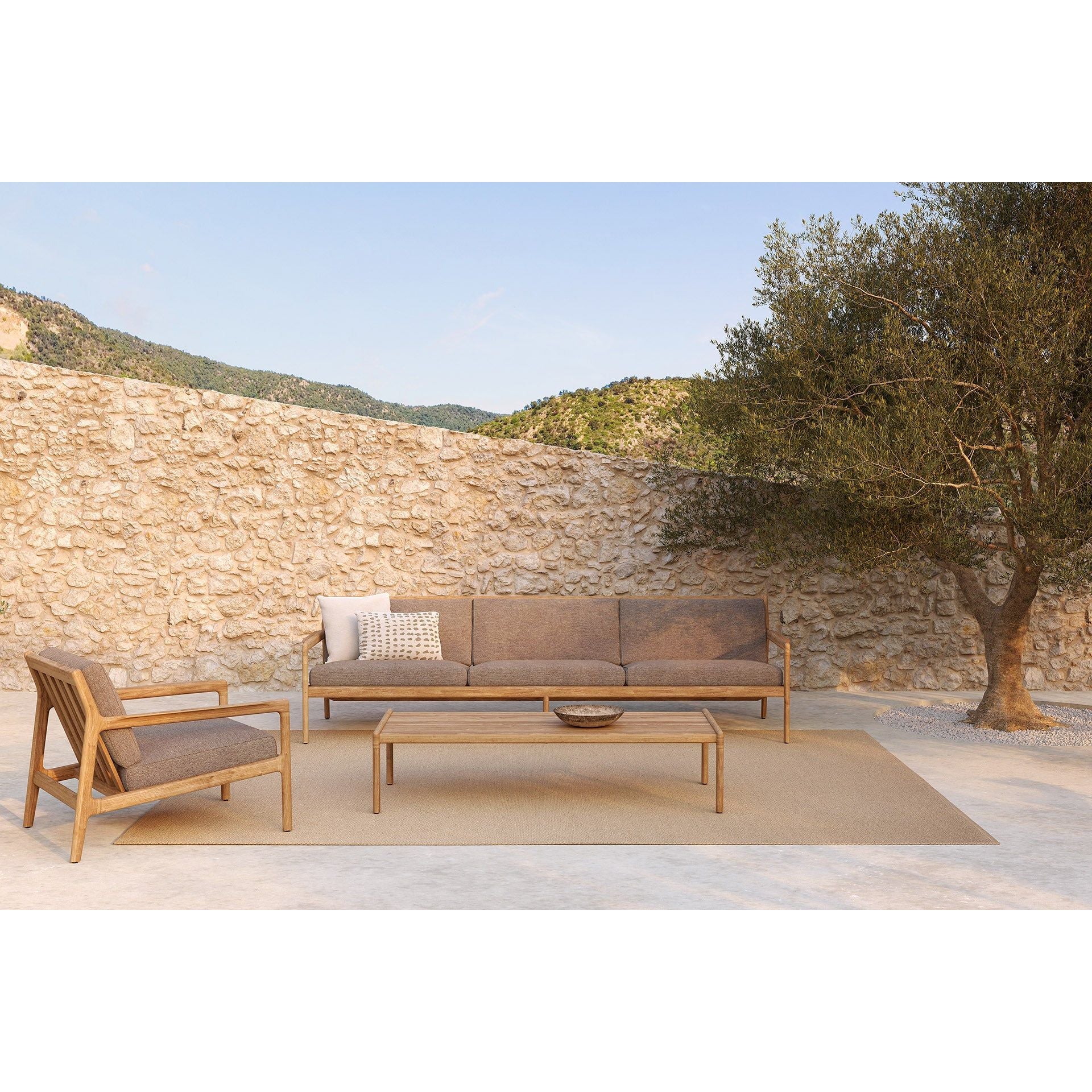 Jack outdoor lounge chair - Teak - Image 17