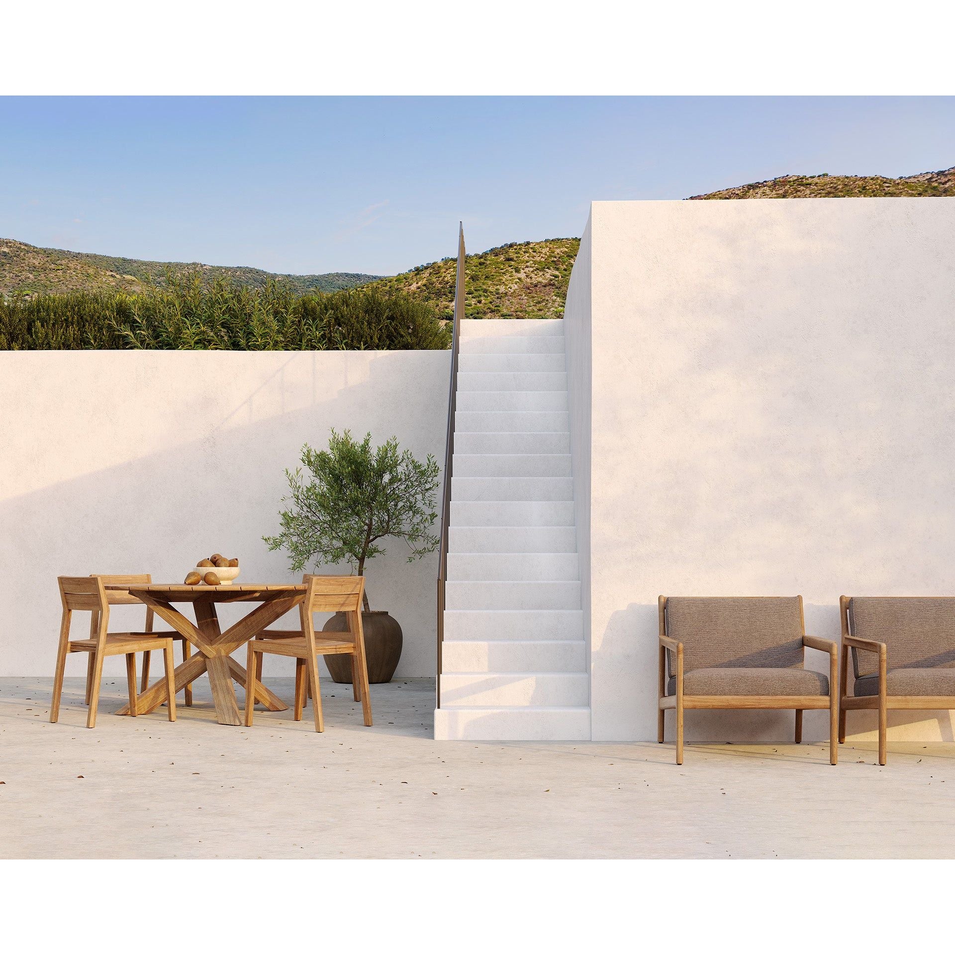 Jack outdoor lounge chair - Teak - Image 19