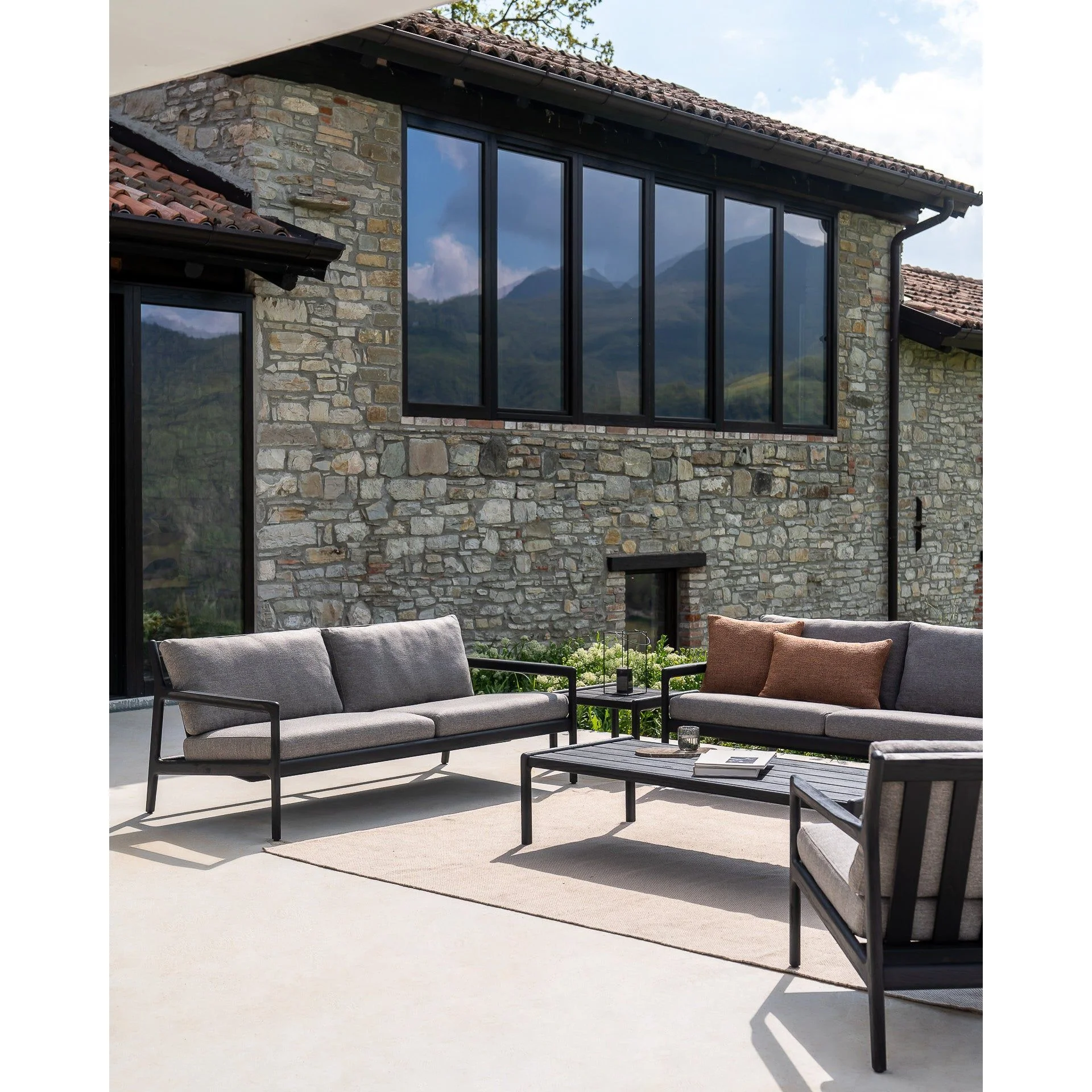 Jack Outdoor Sofa -Teak Black - Image 12