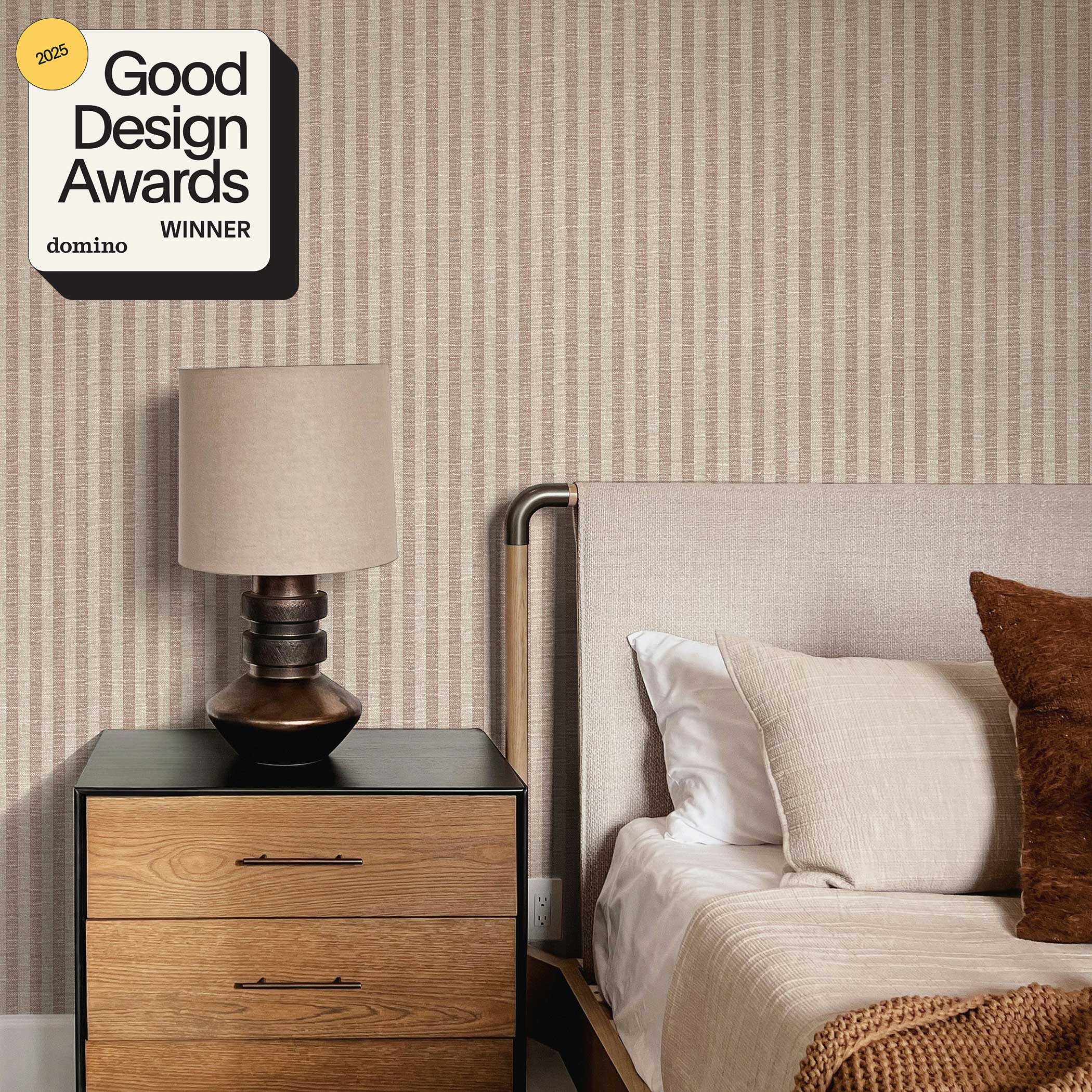 Charles Street Stripe Textured Peel and Stick Wallpaper by Jeremiah Brent - Image 2