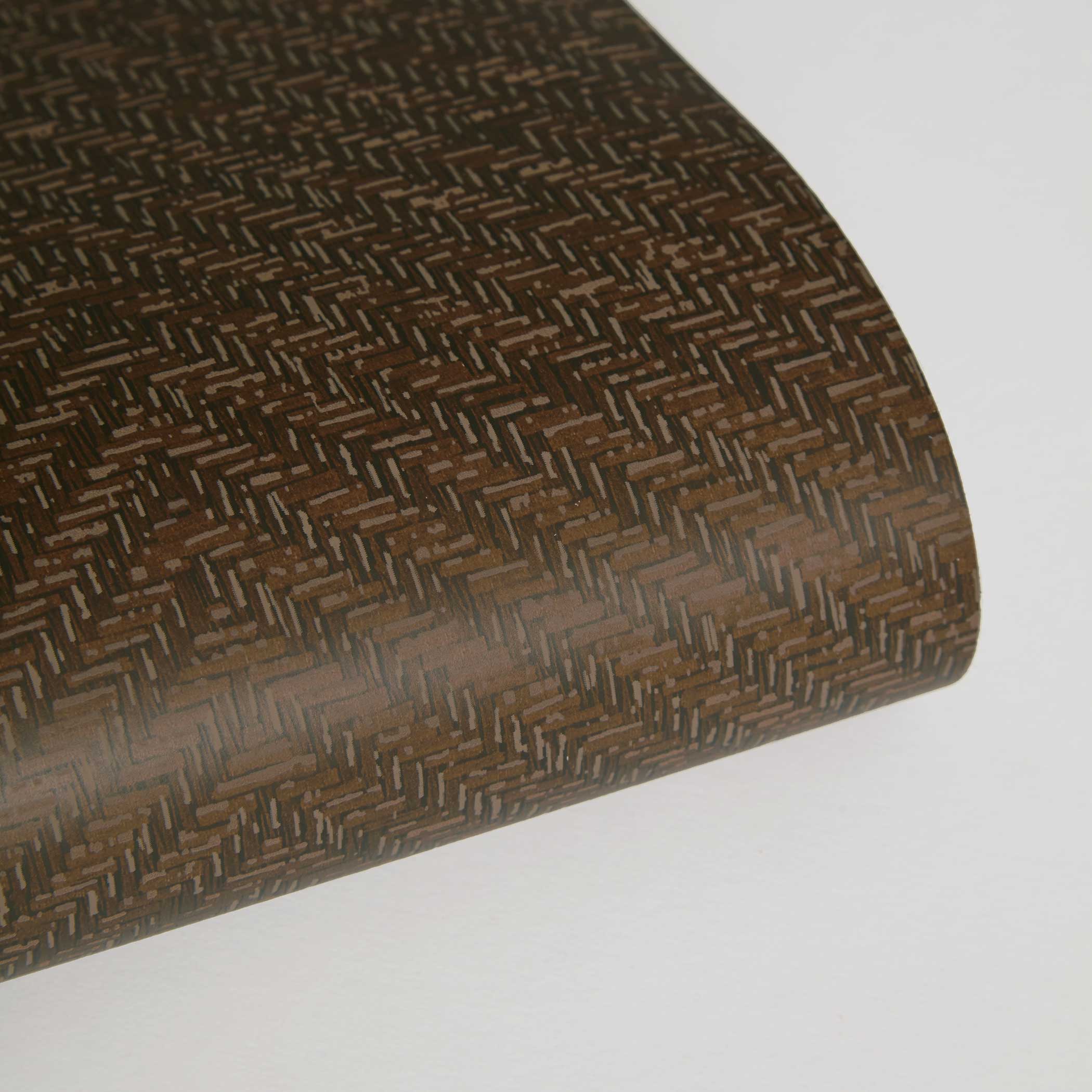 Faux Grasscloth Parquet Textured Peel and Stick Wallpaper by Jeremiah Brent - Image 5