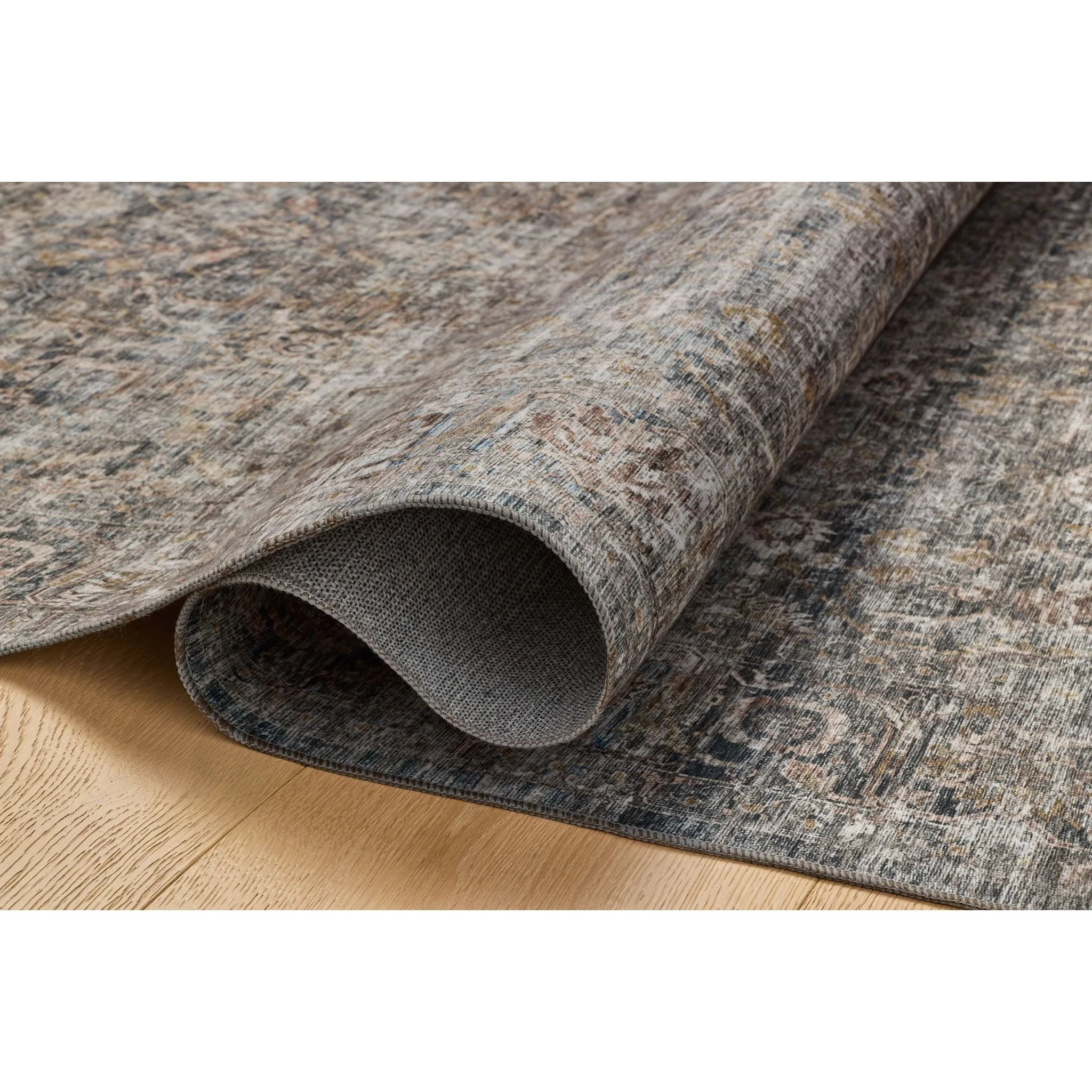 Josie Dove / Gold Machine Washable Rug | Amber Lewis x Loloi - Image 5