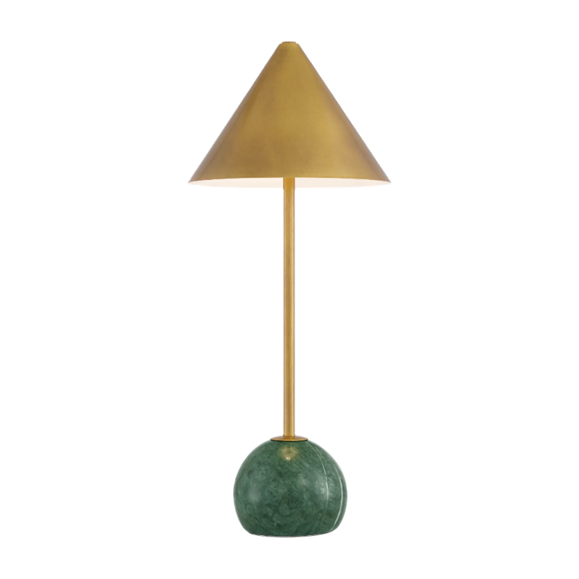 Journey Green & Brass Cordless Table Lamp