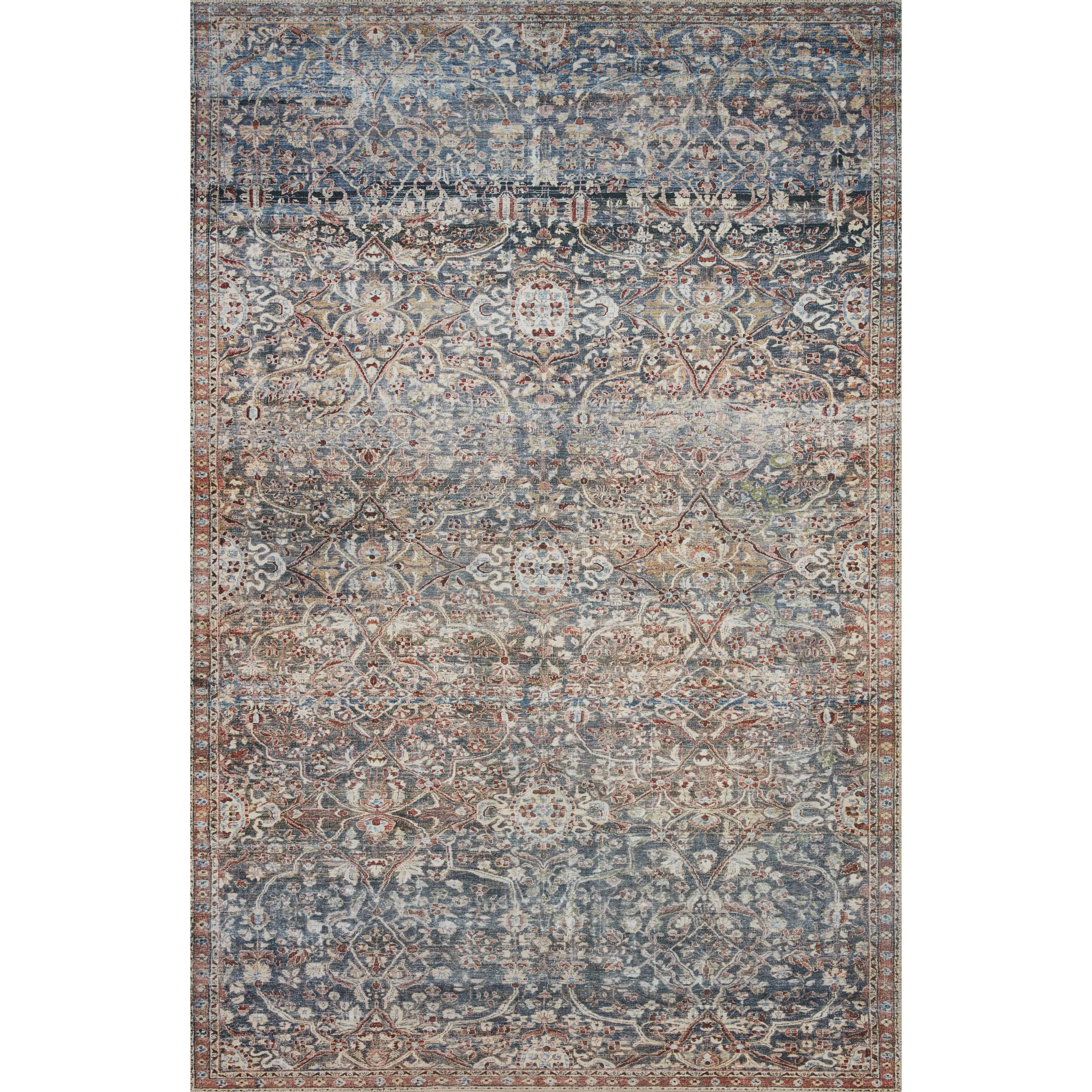 Jules Denim / Spice Rug | Chris Loves Julia x Loloi - 18" x 18" Sample | Open Box