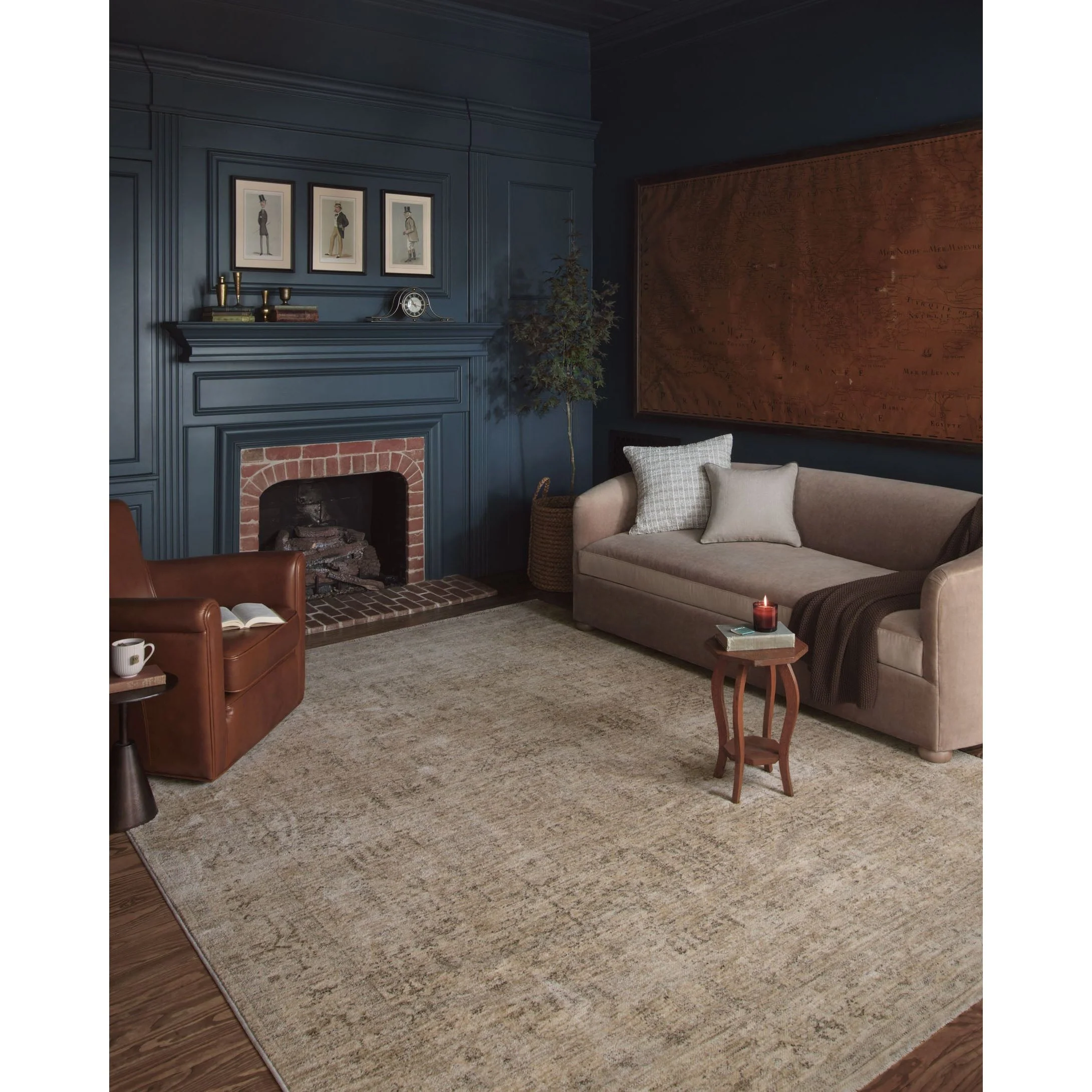 Junie Oatmeal / Smoke Rug | Magnolia Home by Joanna Gaines x Loloi - Image 2