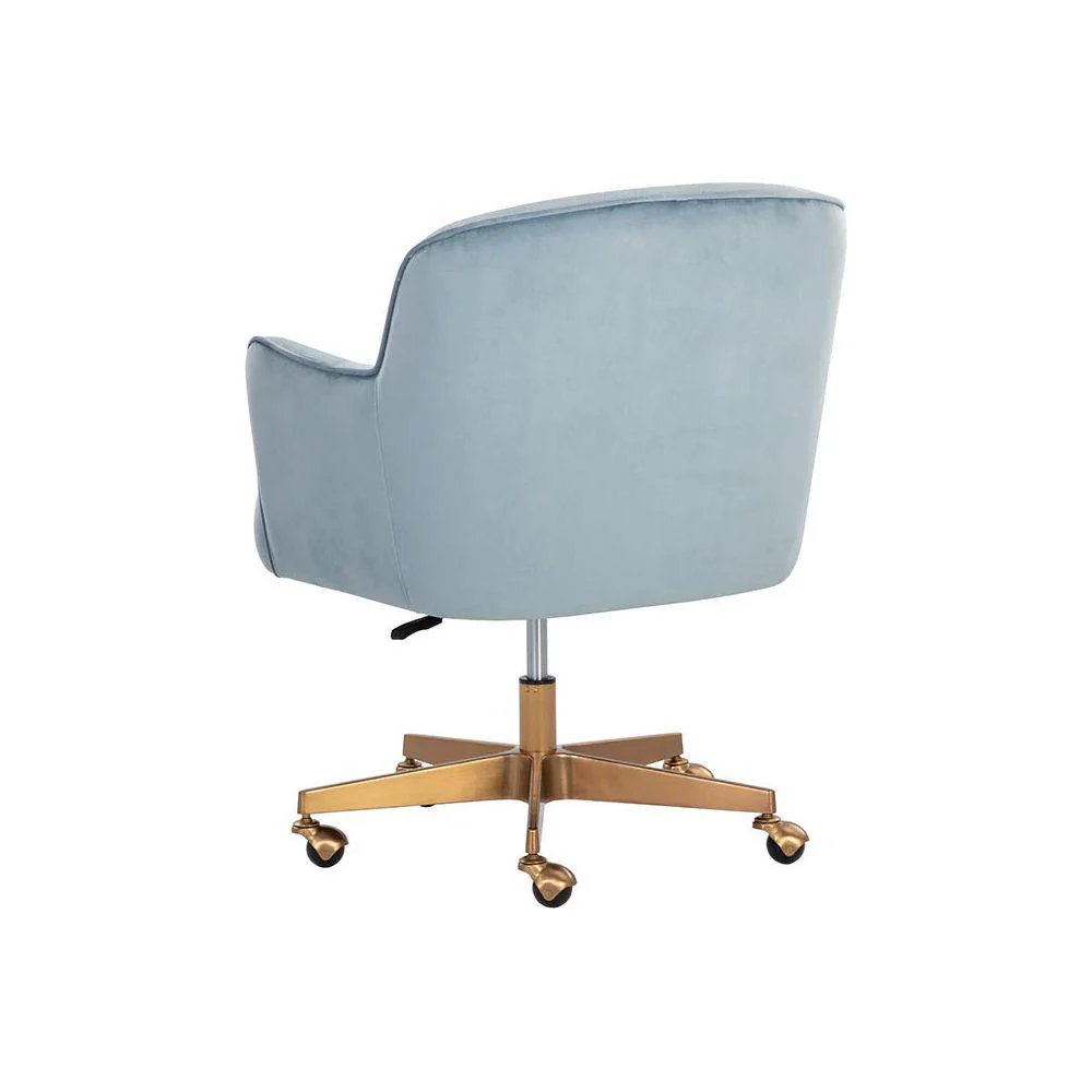 Karina Office Chair - Cornflower Blue Sky - Image 5
