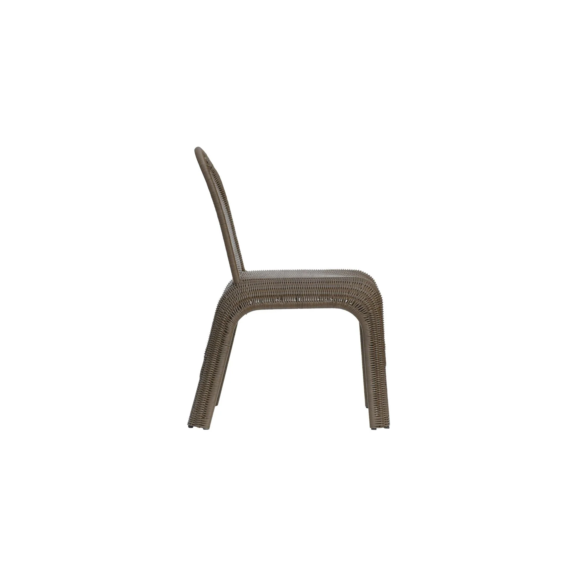 Kendall Outdoor Dining Chair Brown-Set of Two - Image 8