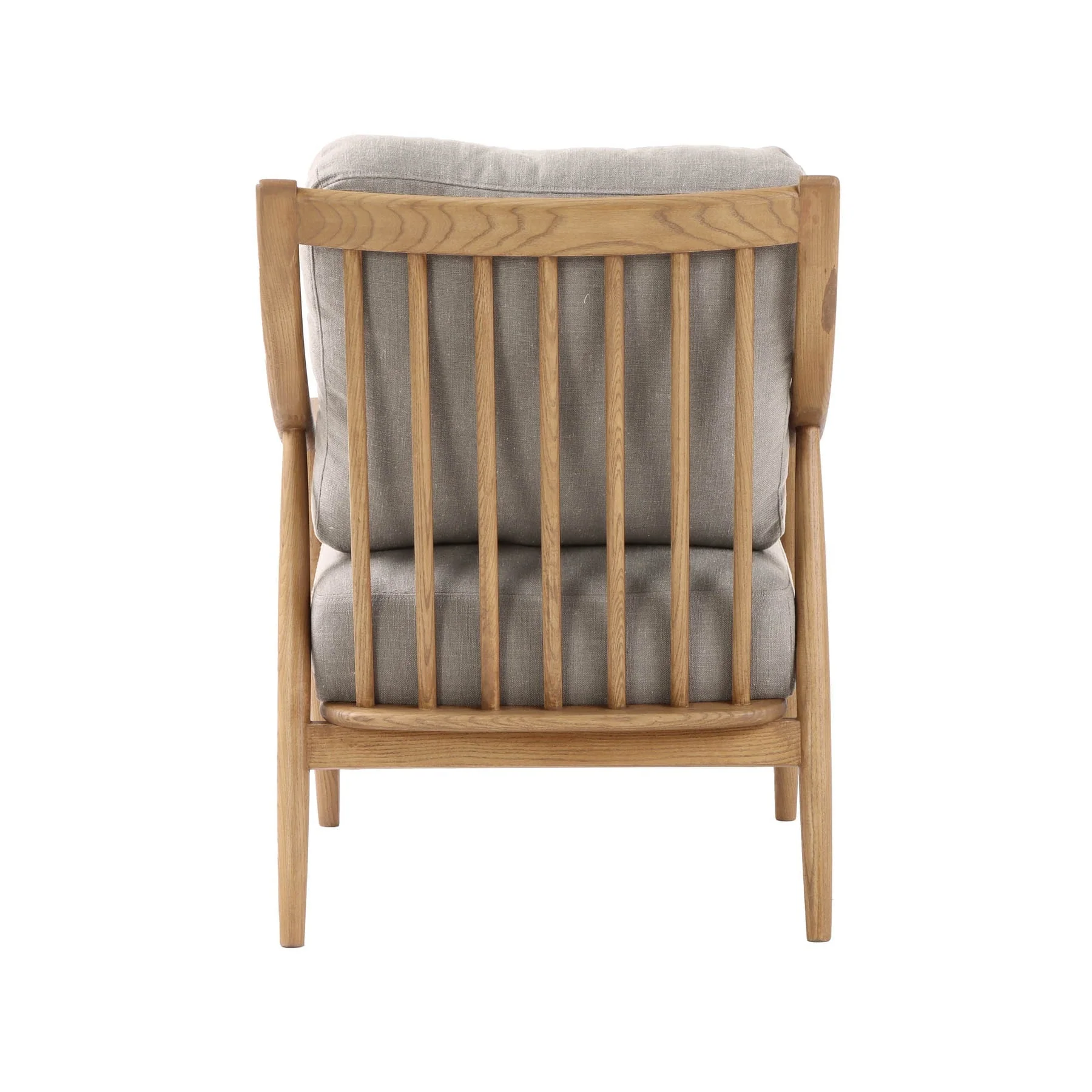 Kipsley Club Chair - Light Linen Cushions / Natural Frame - Image 4