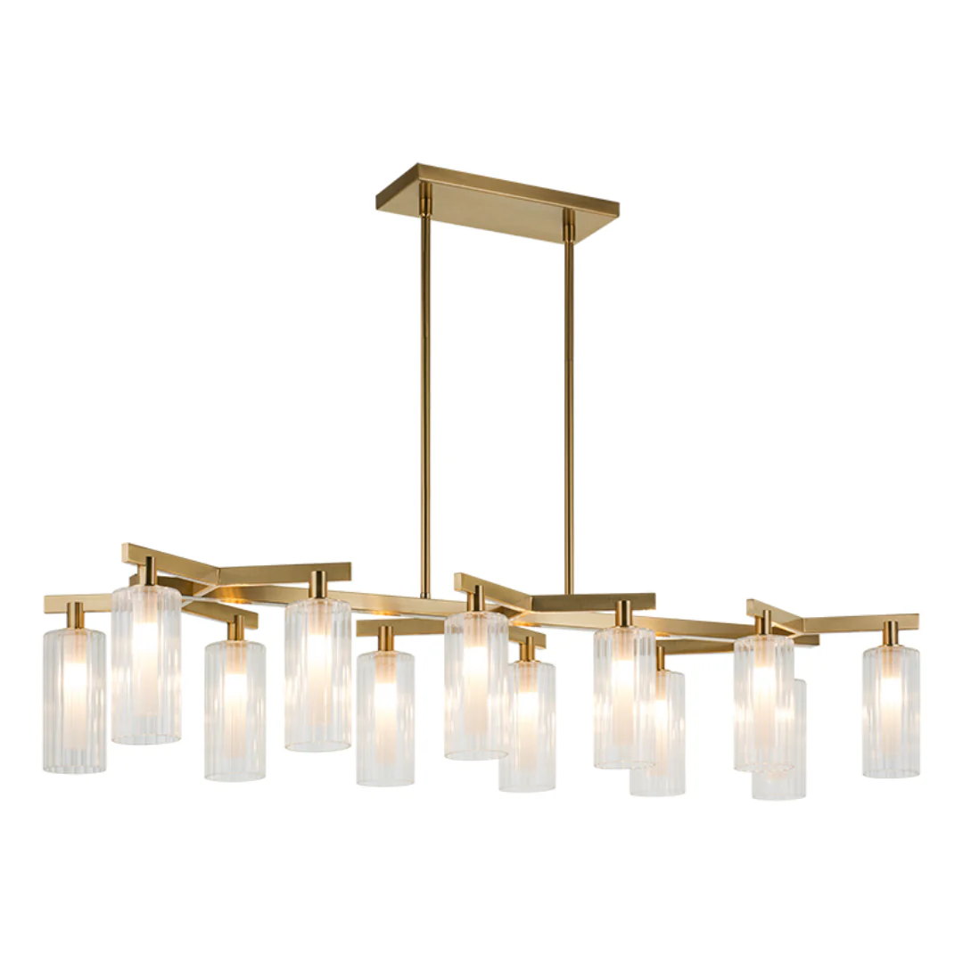Kristof 12 Light Linear Chandelier - Image 2