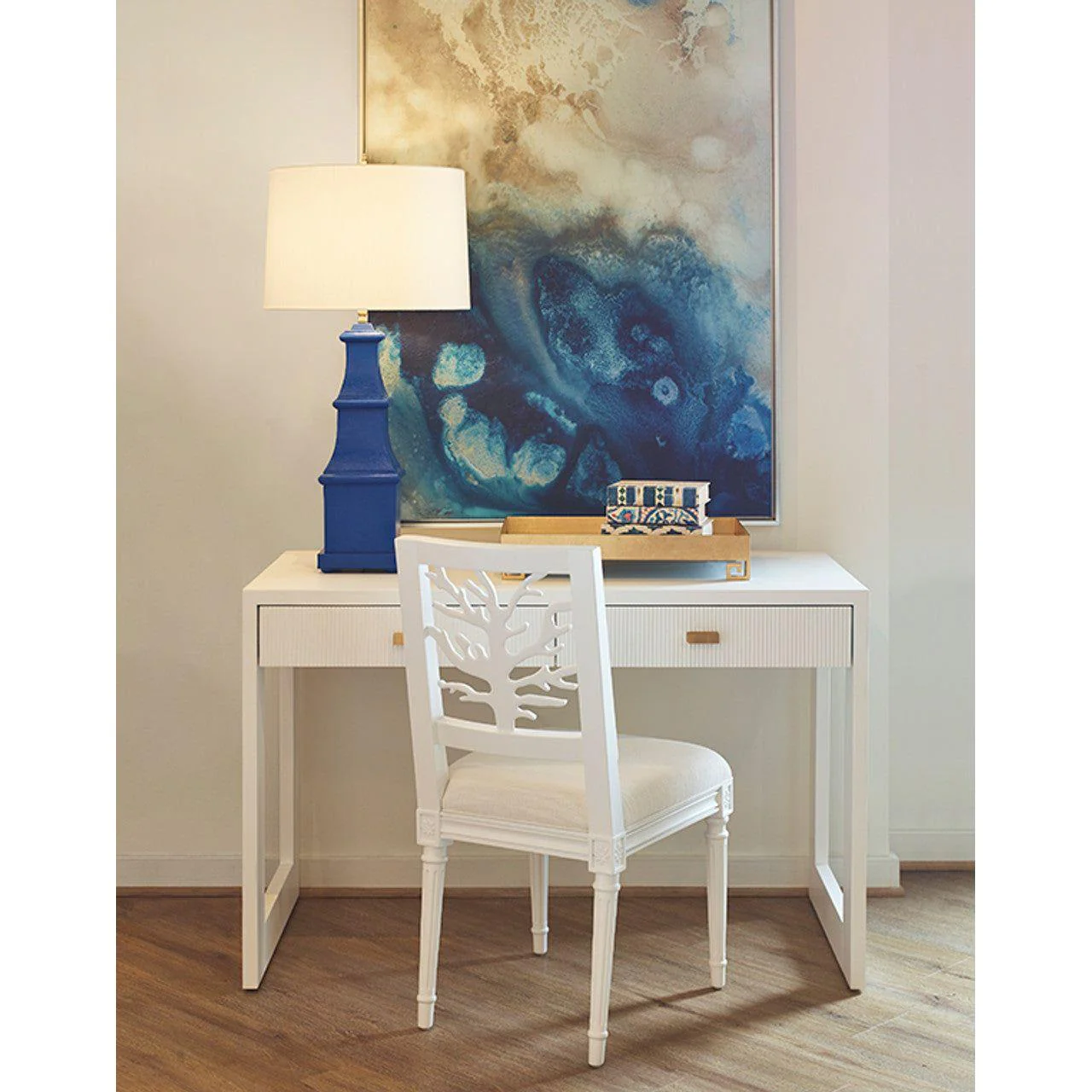 Larkin Two Drawer Desk - Image 19