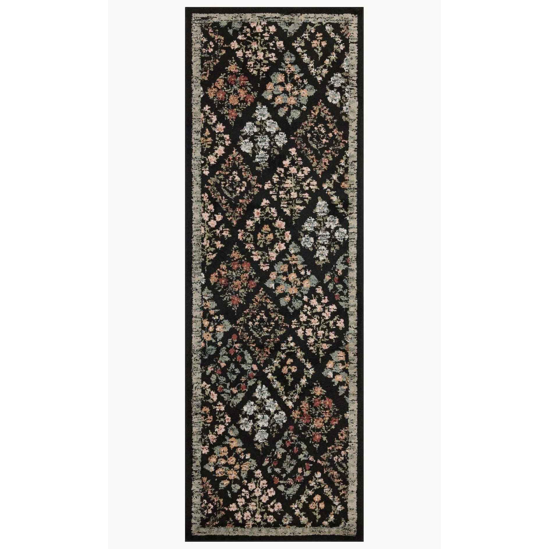 Laurel Parquet Black Rug | Rifle Paper Co. x Loloi - Image 4