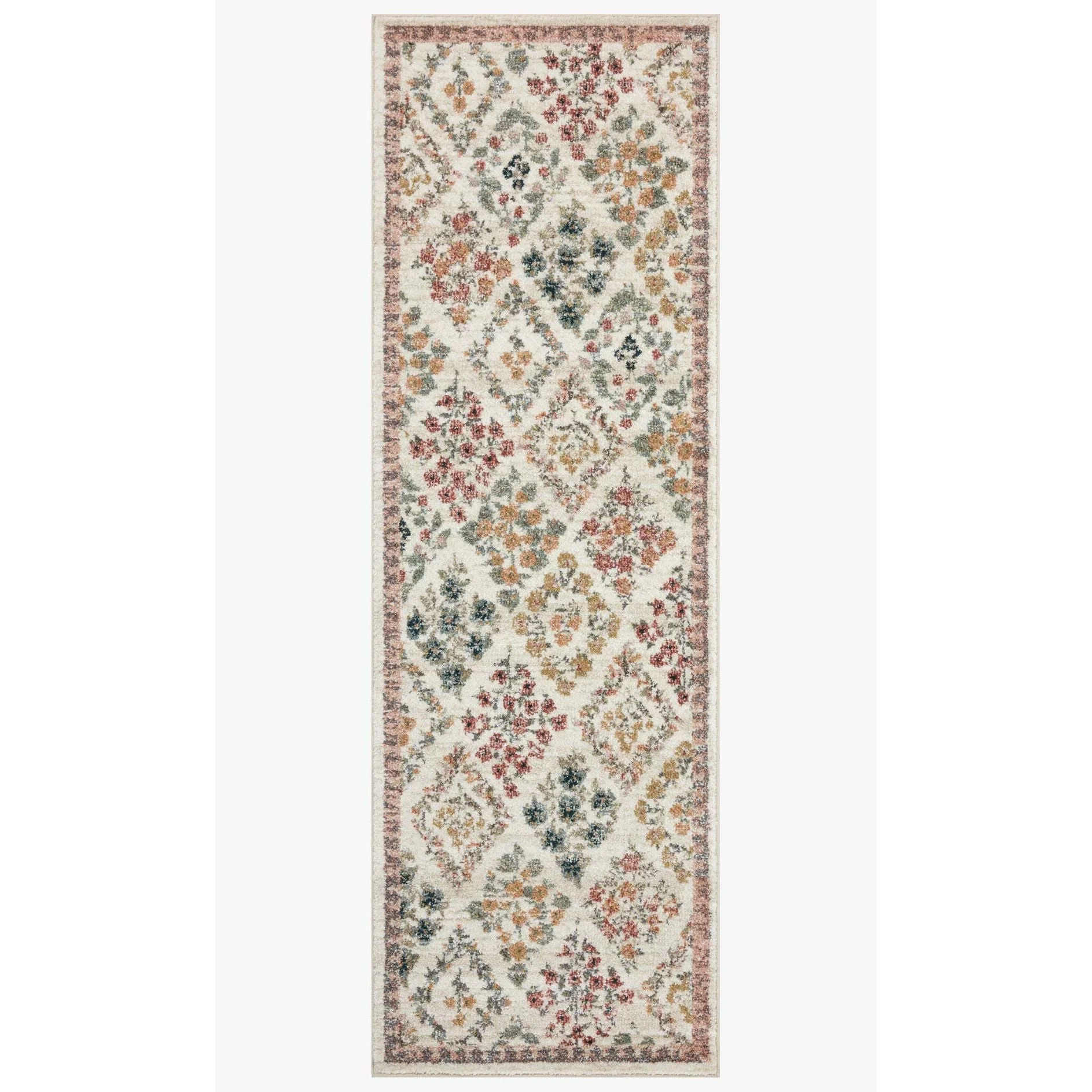 Laurel Parquet Cream Rug | Rifle Paper Co. x Loloi - Image 4