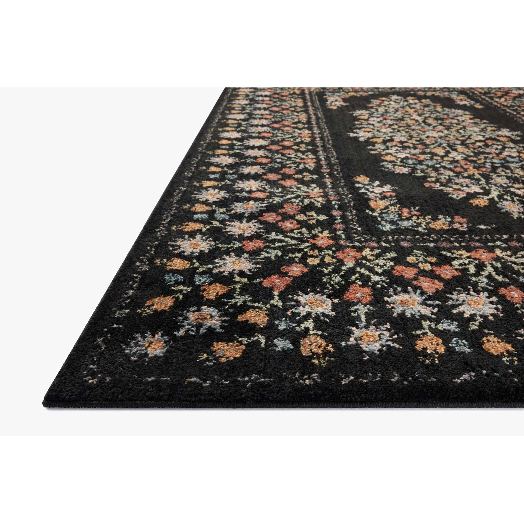 Laurel Black Rug | Rifle Paper Co. x Loloi - Image 3