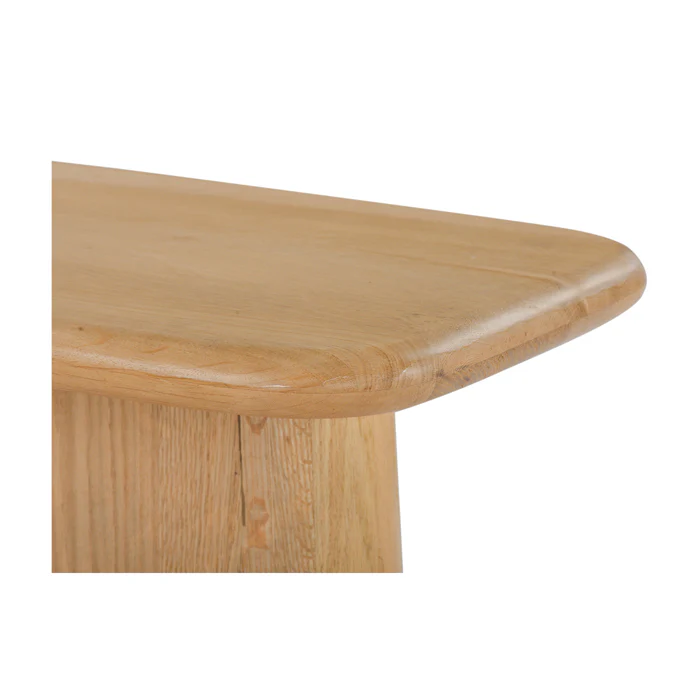 Laurel Solid White Oak Console Table – Natural - Image 7