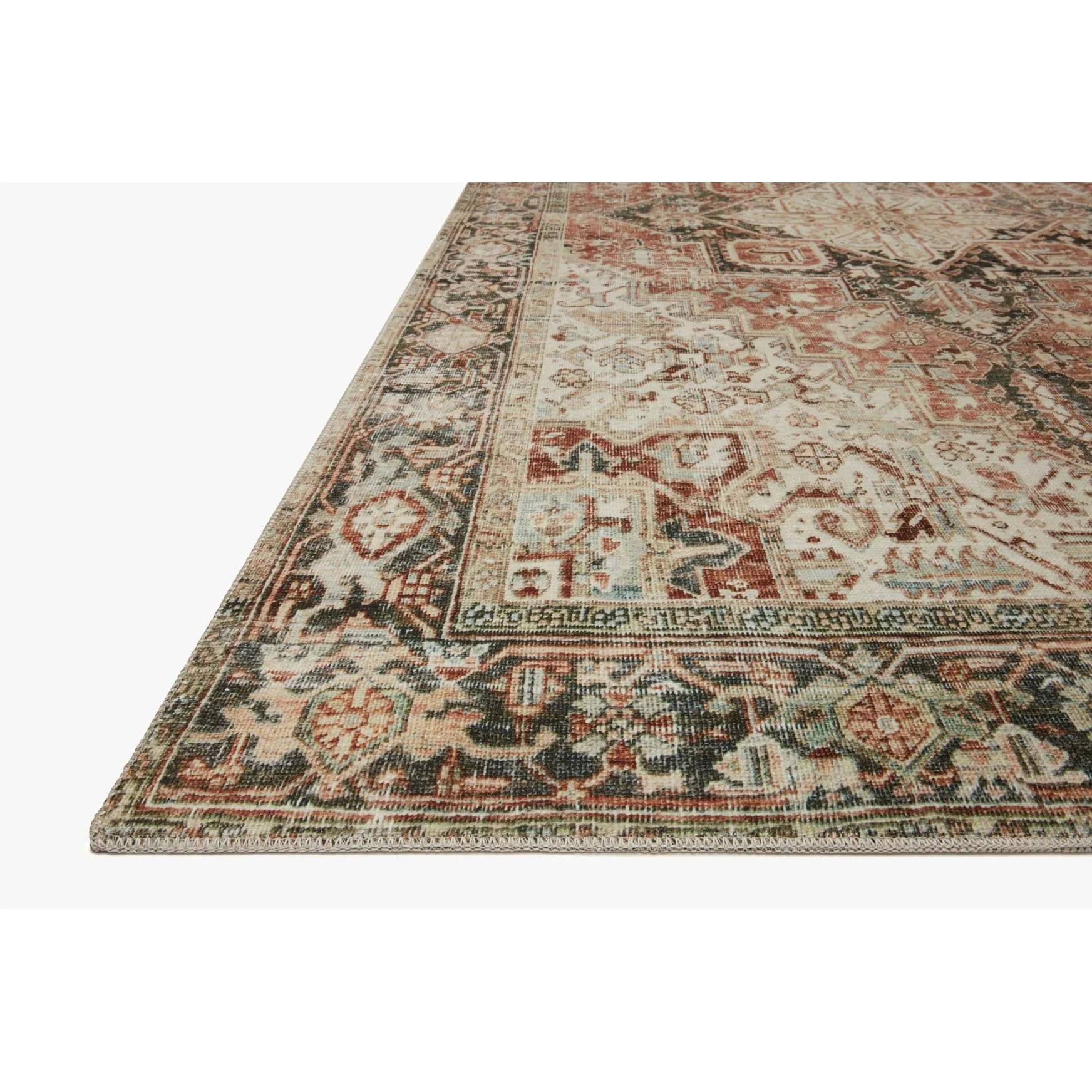 Lenna Rust / Charcoal Rug | Magnolia Home by Joanna Gaines x Loloi - Image 5