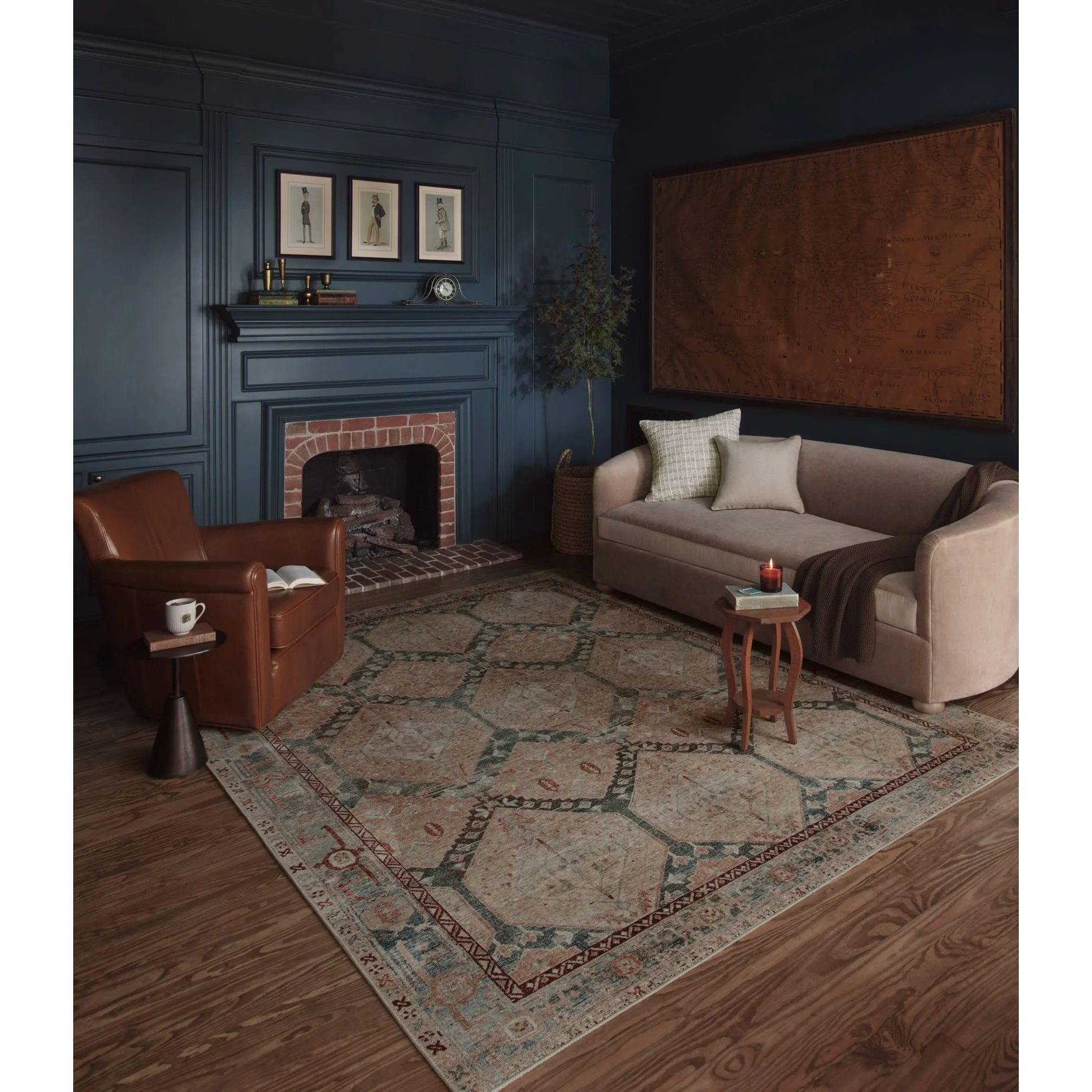 Lenna Denim / Sand Rug | Magnolia Home by Joanna Gaines x Loloi - Image 2