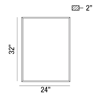 Lumo 32" Integrated LED Mirror - Image 2