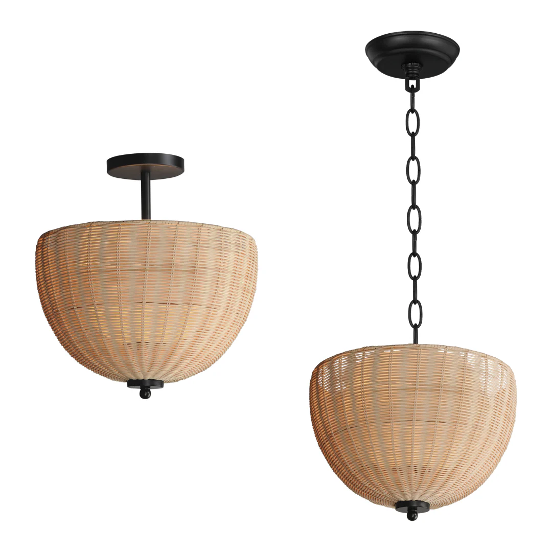 Maldives 2-Light Semi Flush/ Pendant - Image 2