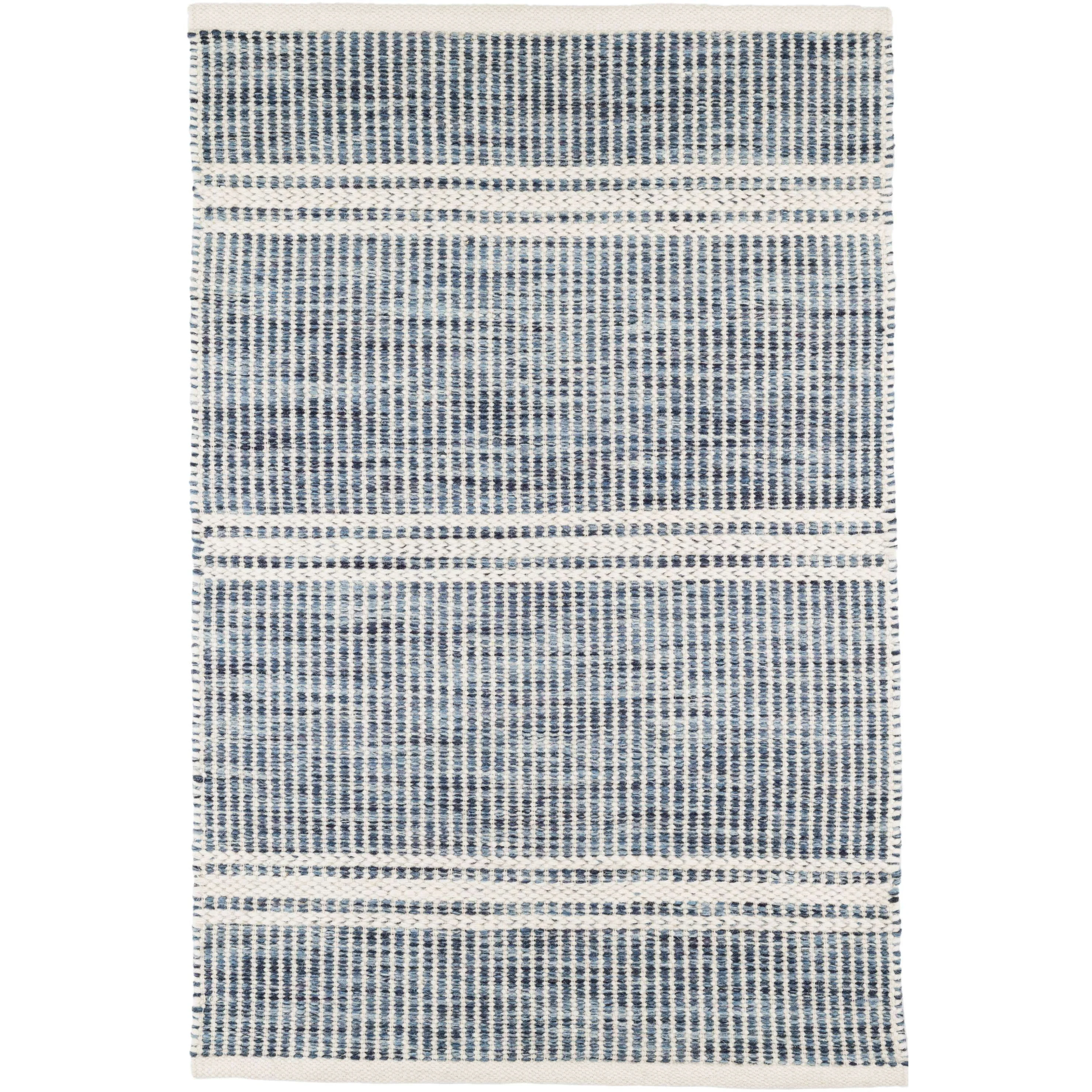 Malta Blue Woven Wool Rug
