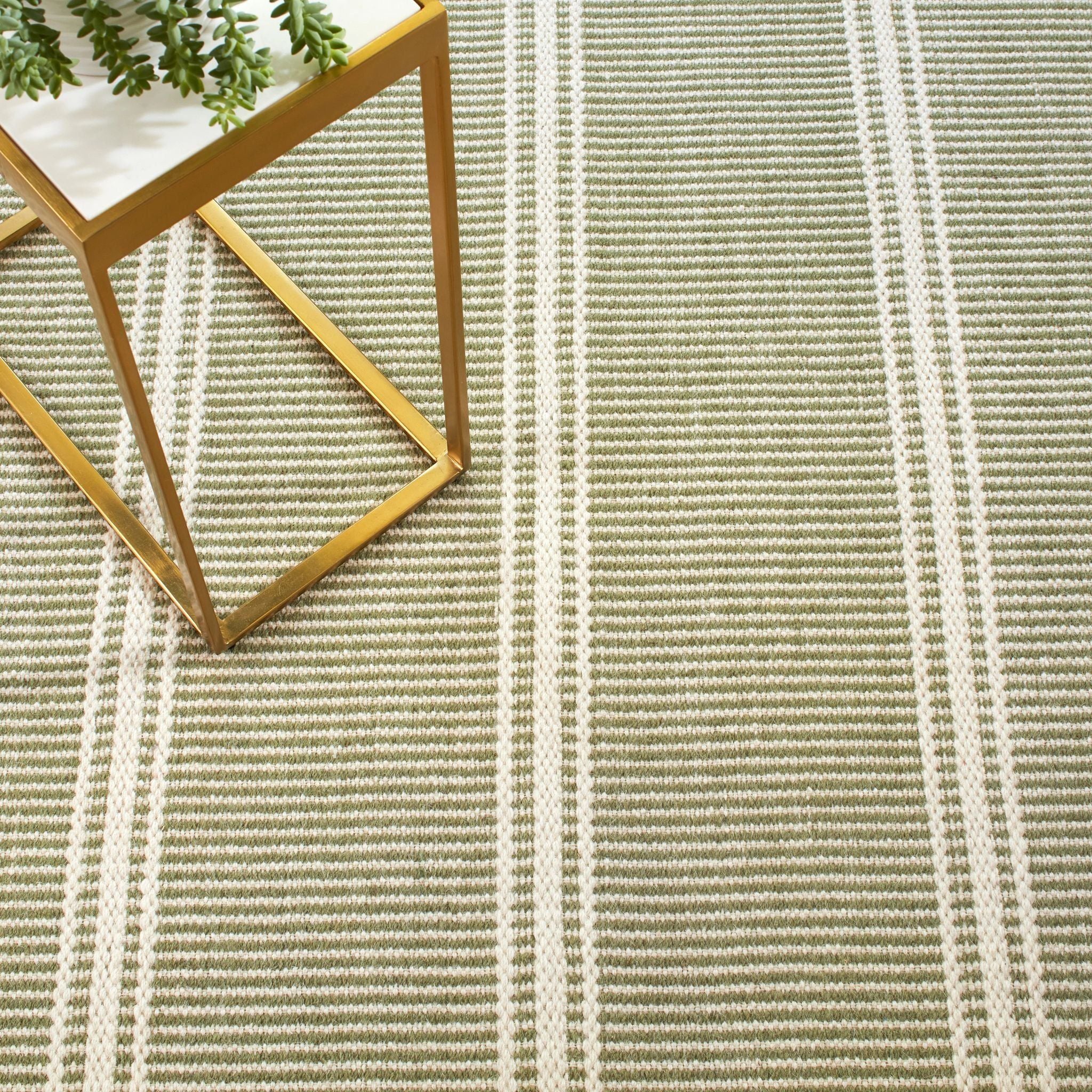 Malta Sage Handwoven Wool Rug - Image 2