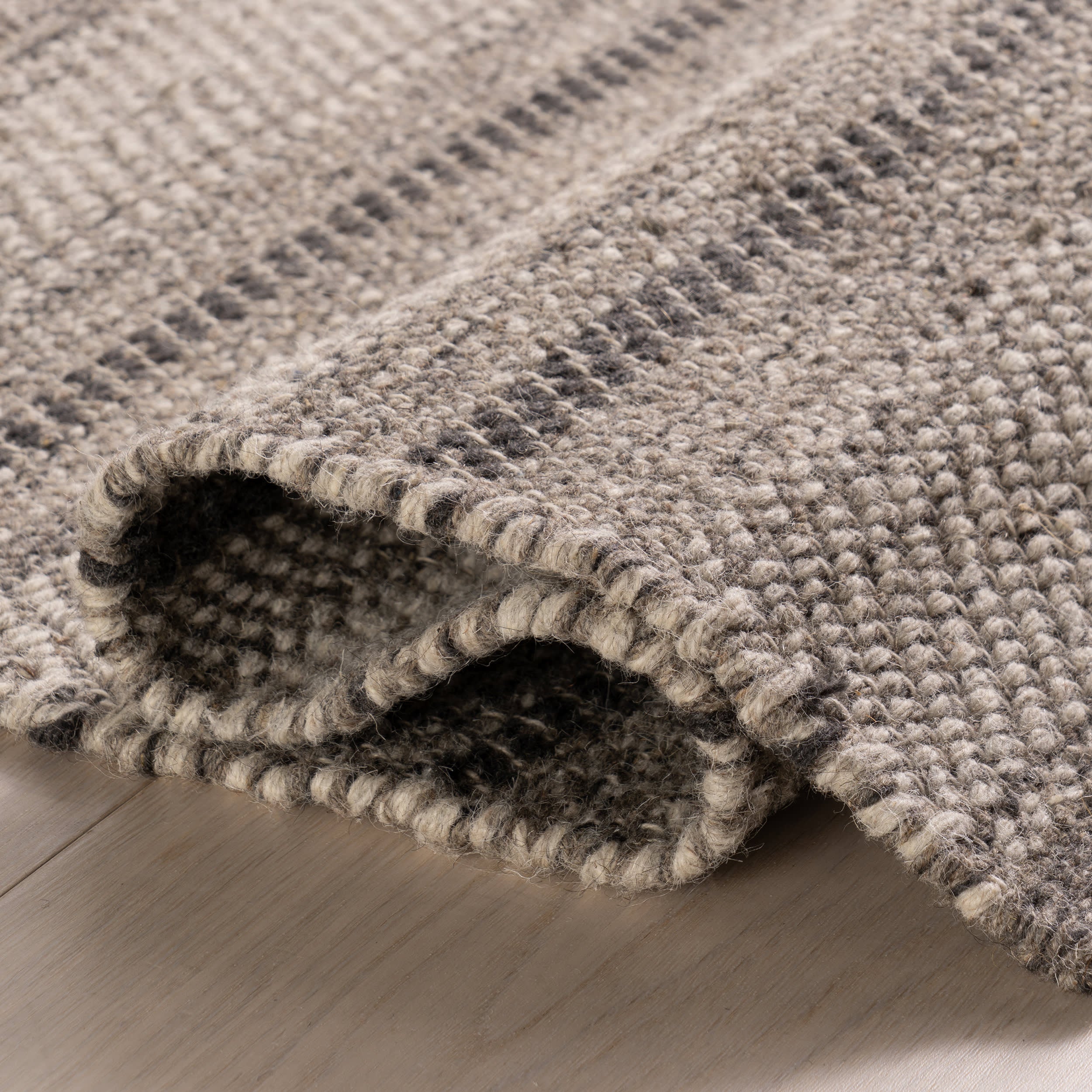 Mateo Striped Wool Cozy Rug by Nate Berkus | Brown - Image 7