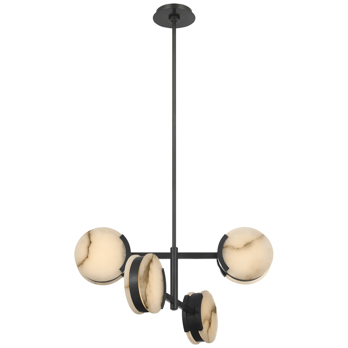 Melange 25" Multi-Positional Semi-Flush Chandelier