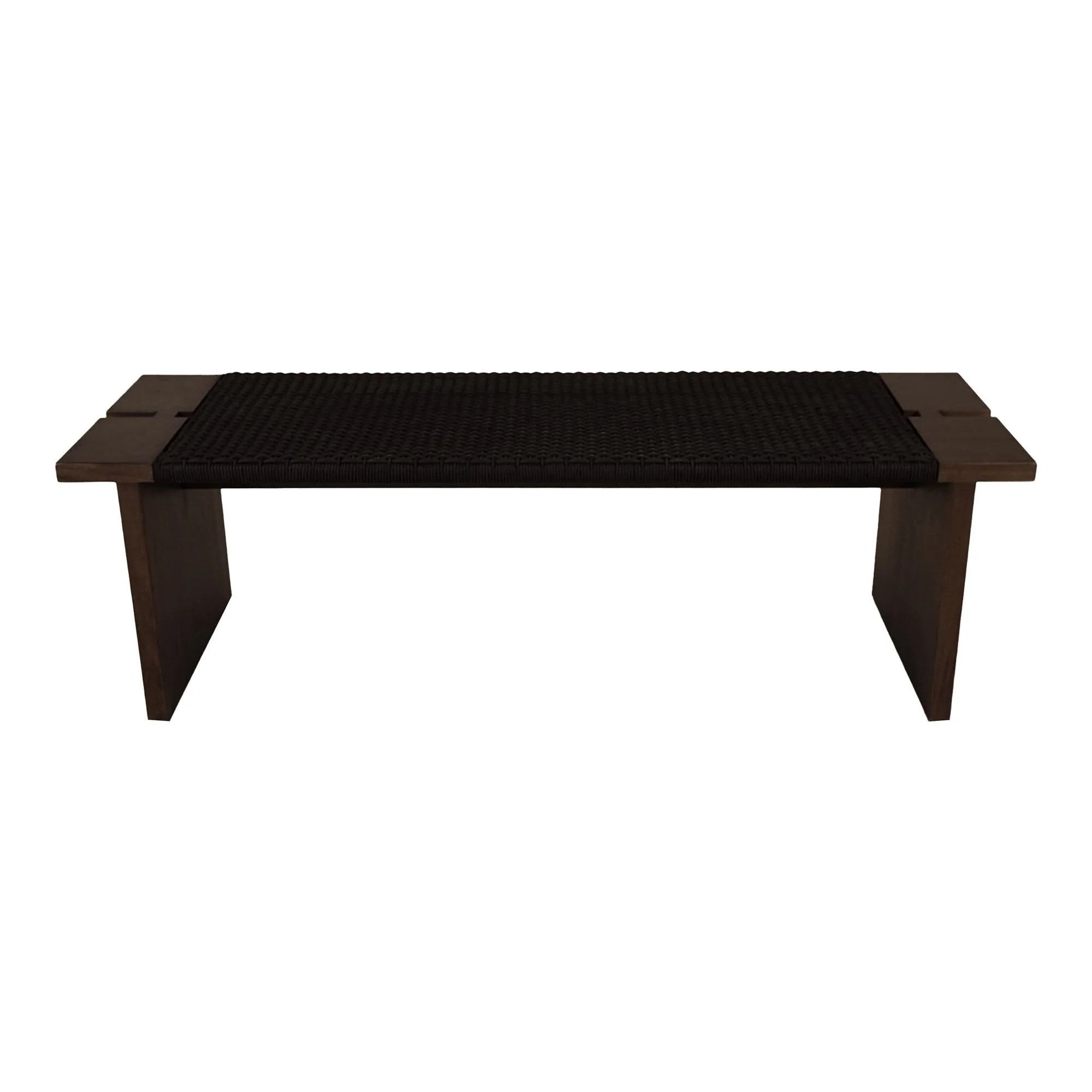 Merritt Outdoor Bench Dark Brown - Image 2