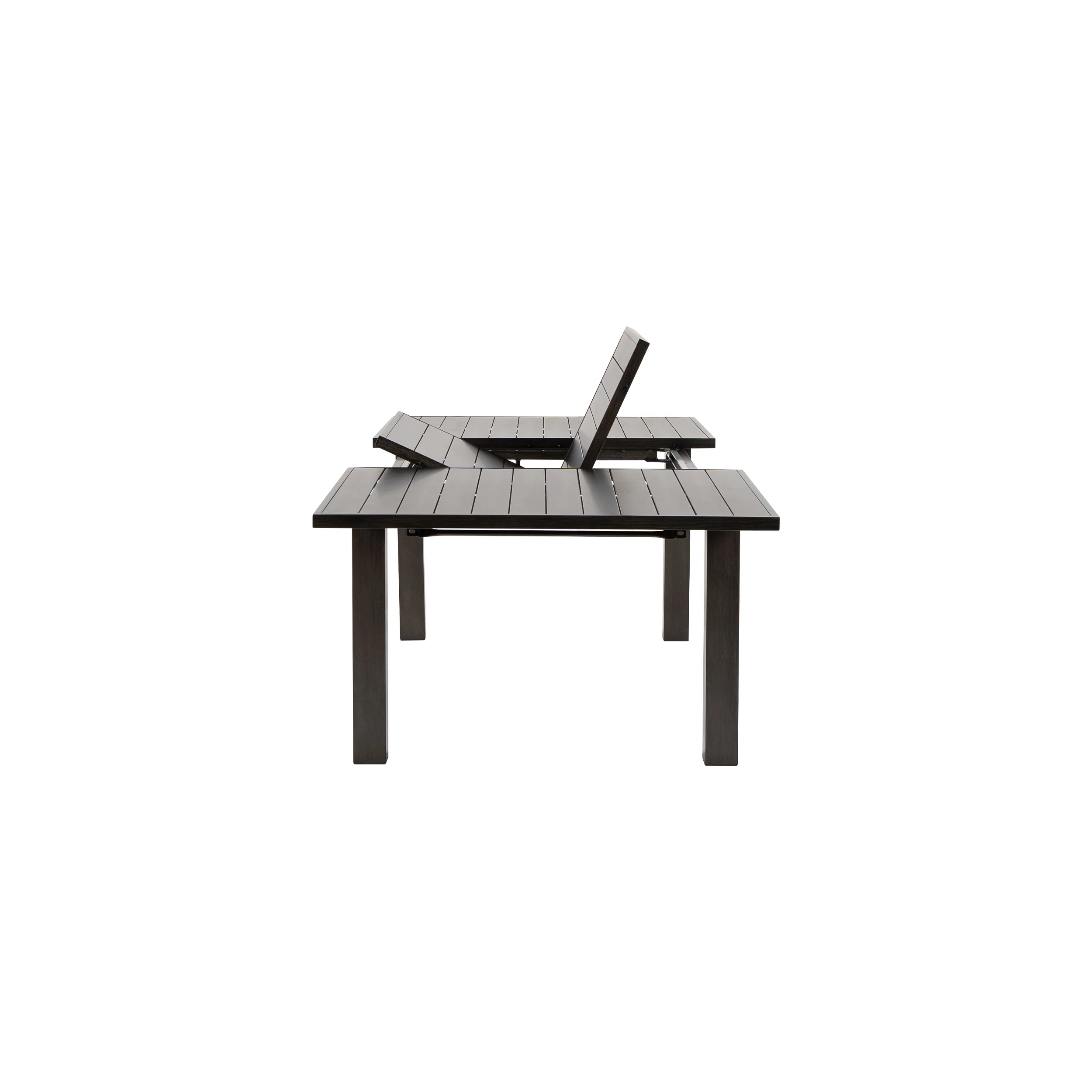 Mezo Extendable Dining Table With Alum Slat Top - Image 24