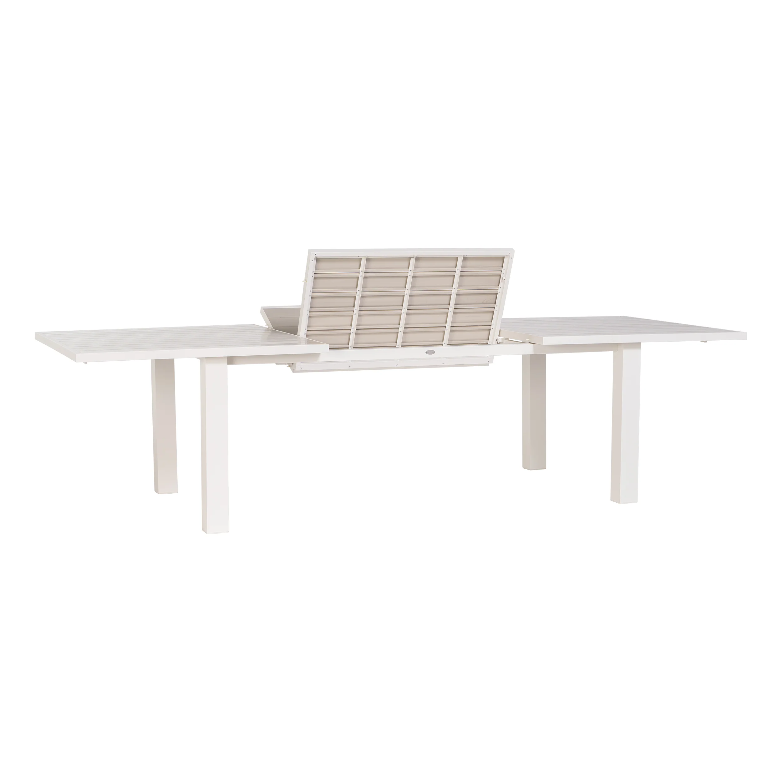 Mezo Extendable Dining Table With Alum Slat Top - Image 5