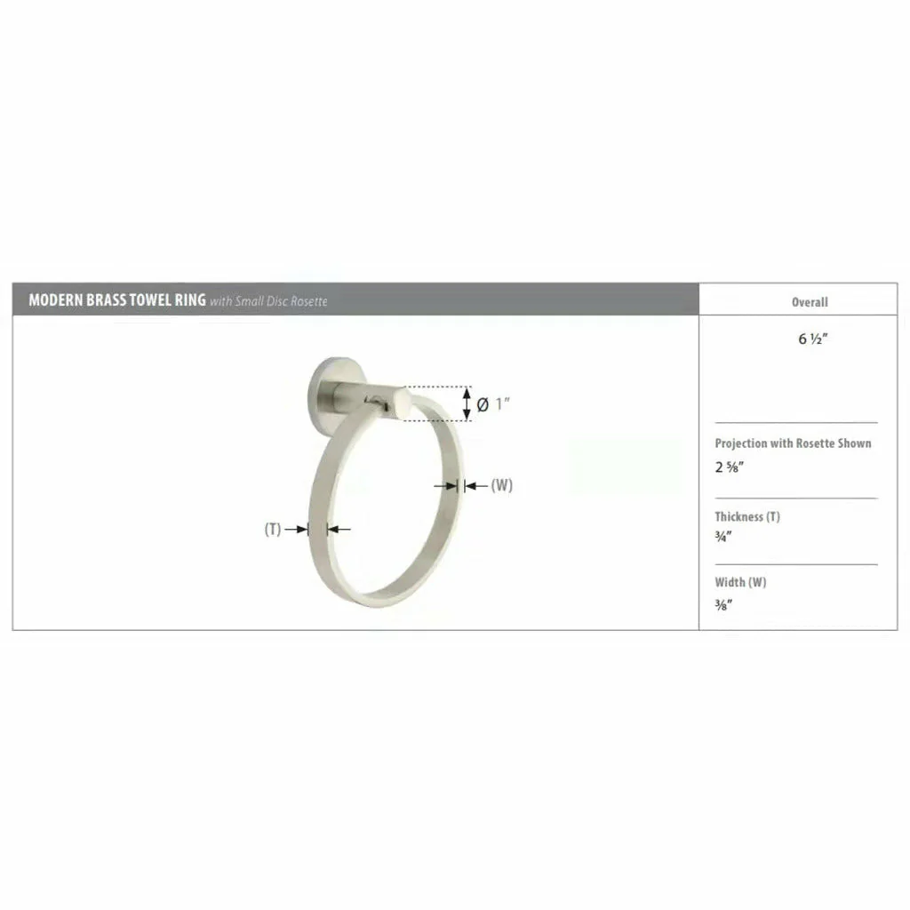 Modern Brass Towel Ring - Image 5
