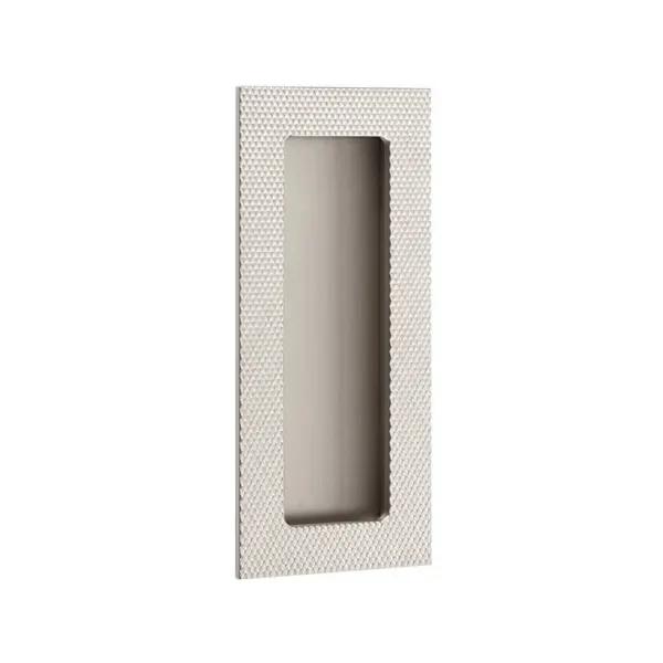 Modern Rectangular Knurled With Plain Pocket Flush Pull - Image 5