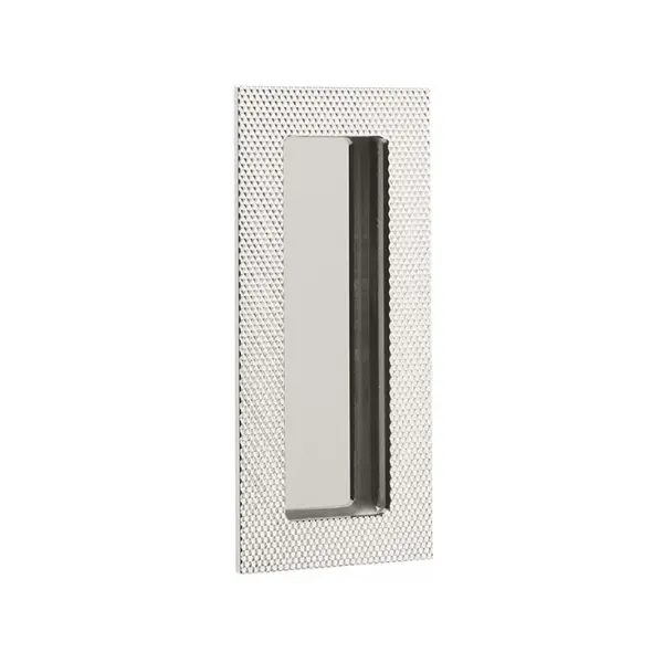 Modern Rectangular Knurled With Plain Pocket Flush Pull - Image 7