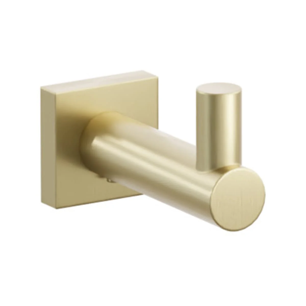Modern Tubular Brass Single Hook with Rosette - Image 46