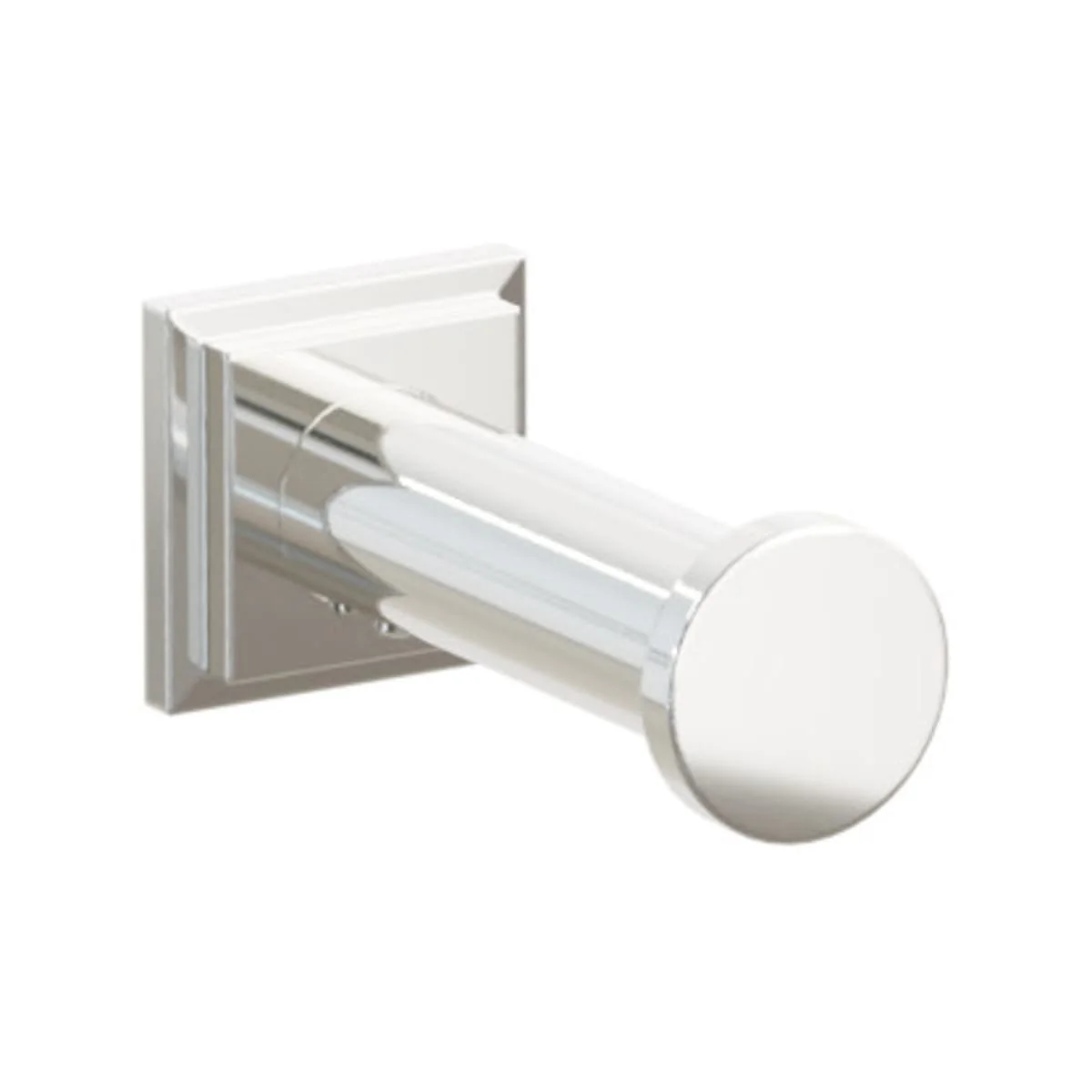 Modern Tubular Brass Single Robe Hook with Rosette - Image 13
