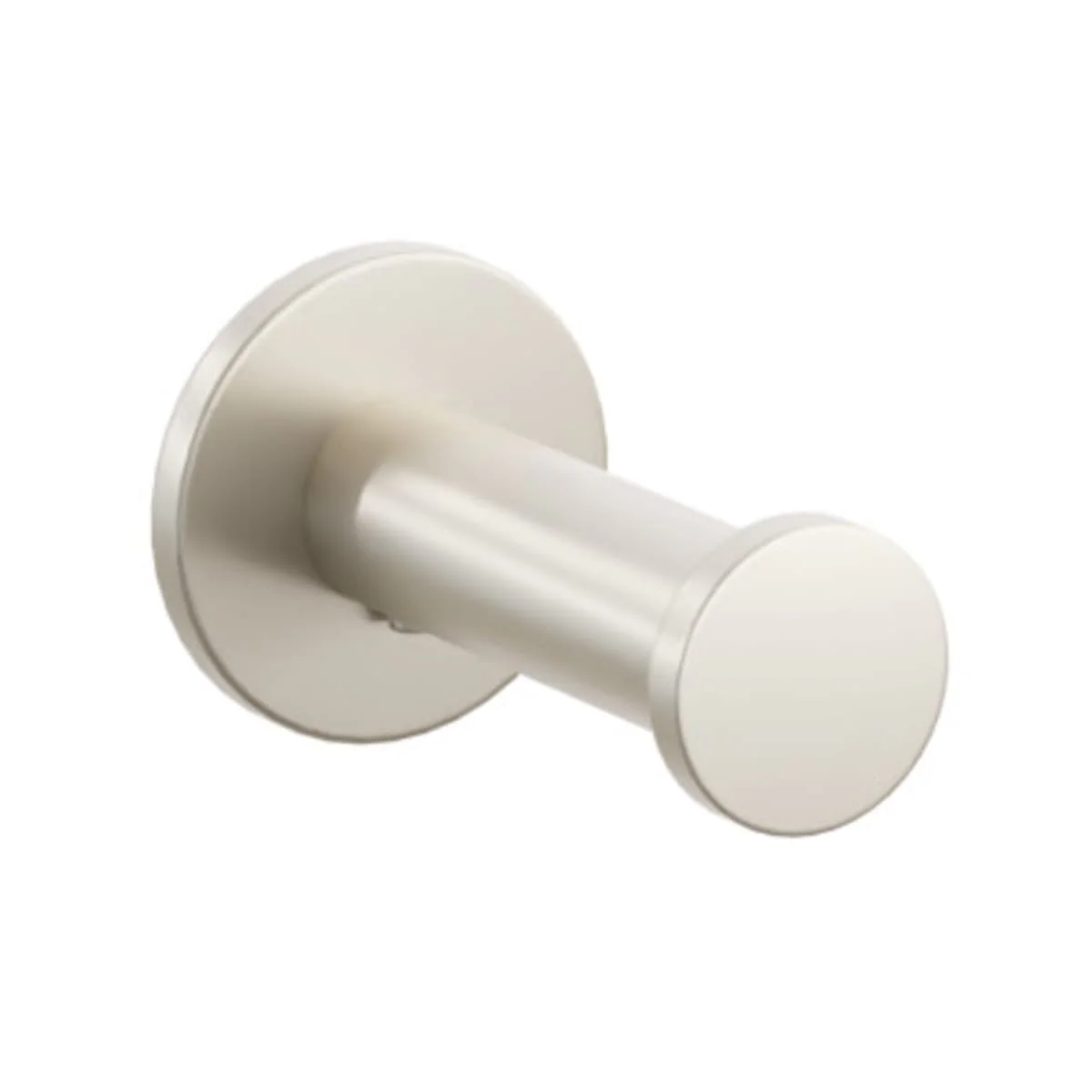 Modern Tubular Brass Single Robe Hook with Rosette - Image 18