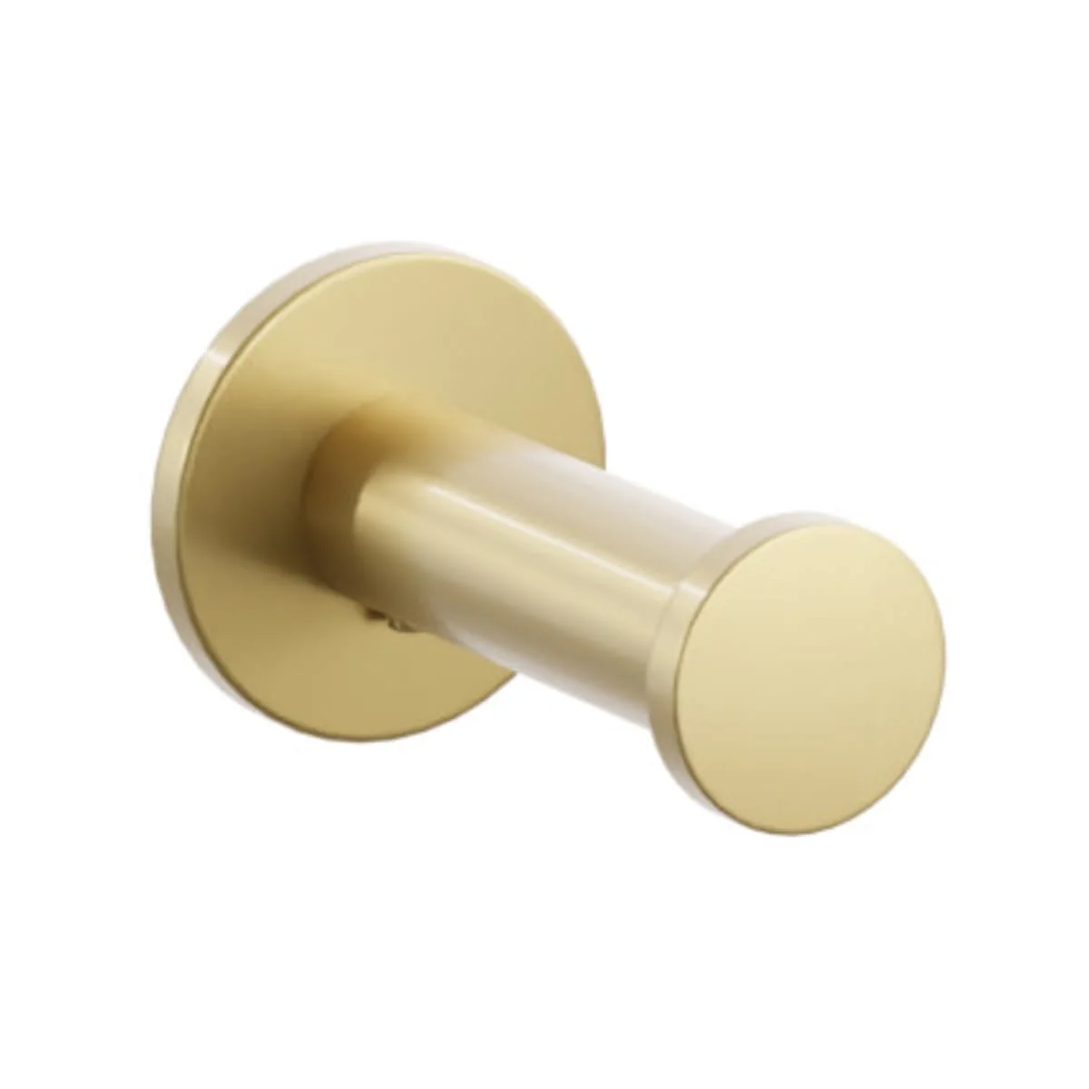 Modern Tubular Brass Single Robe Hook with Rosette - Image 22
