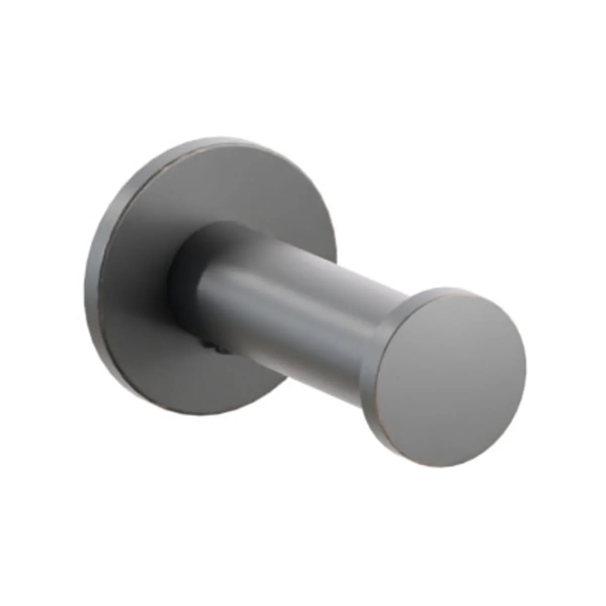 Modern Tubular Brass Single Robe Hook with Rosette - Image 23