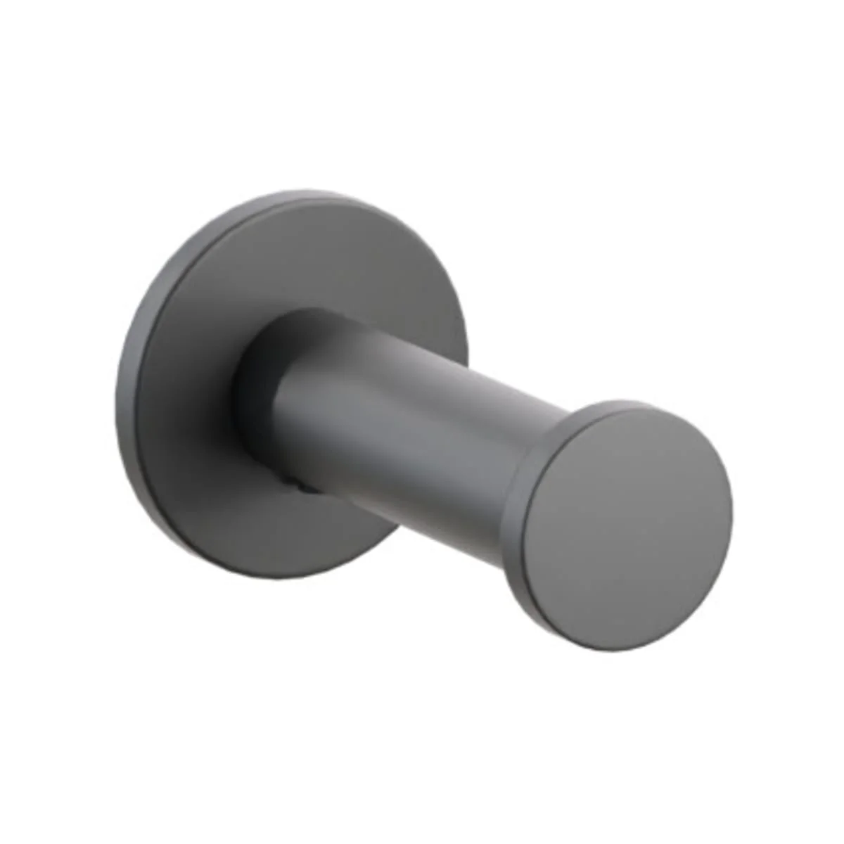 Modern Tubular Brass Single Robe Hook with Rosette - Image 24