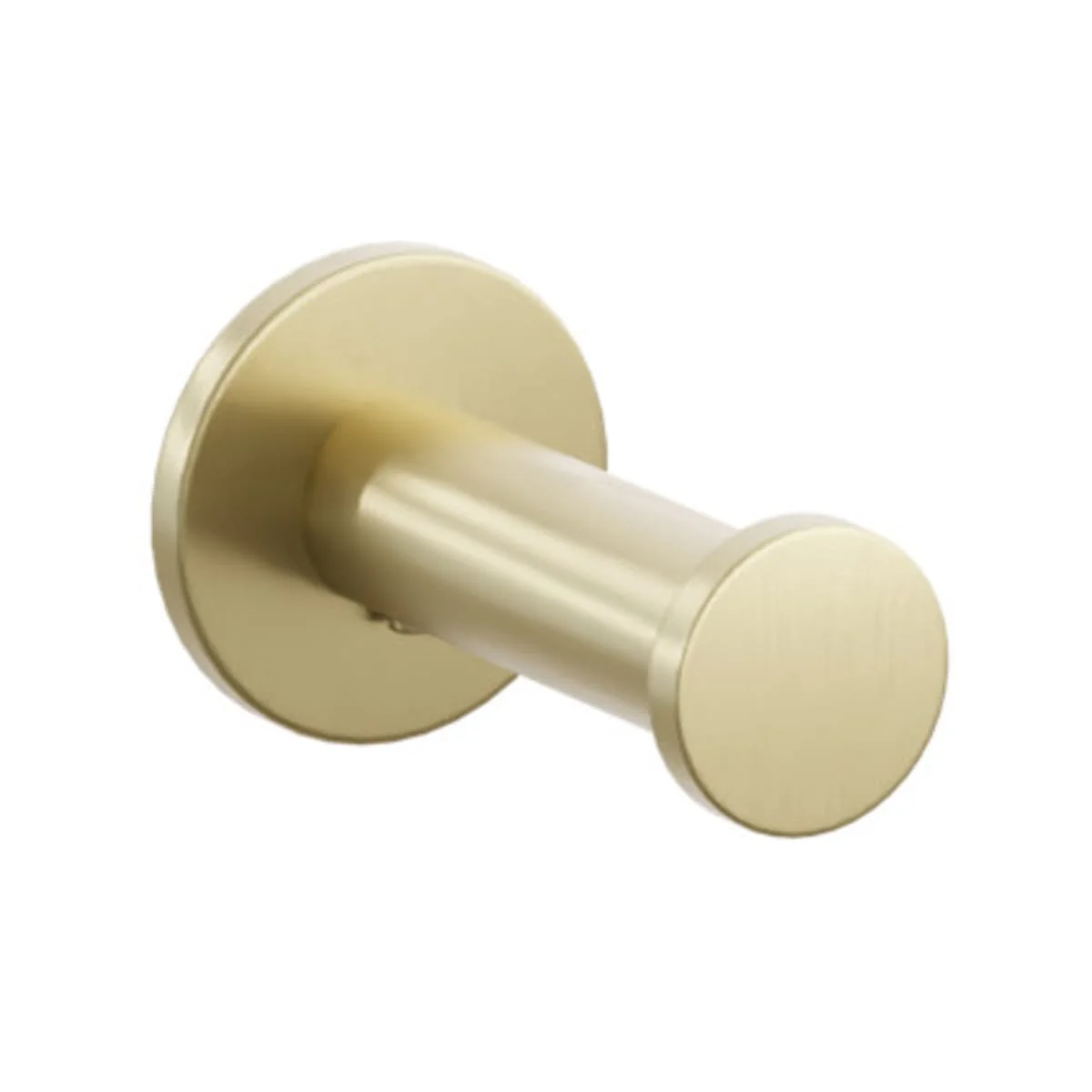 Modern Tubular Brass Single Robe Hook with Rosette - Image 25