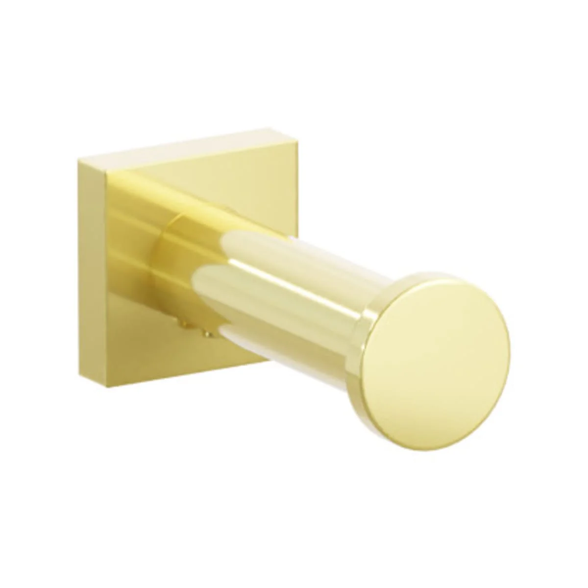 Modern Tubular Brass Single Robe Hook with Rosette - Image 28